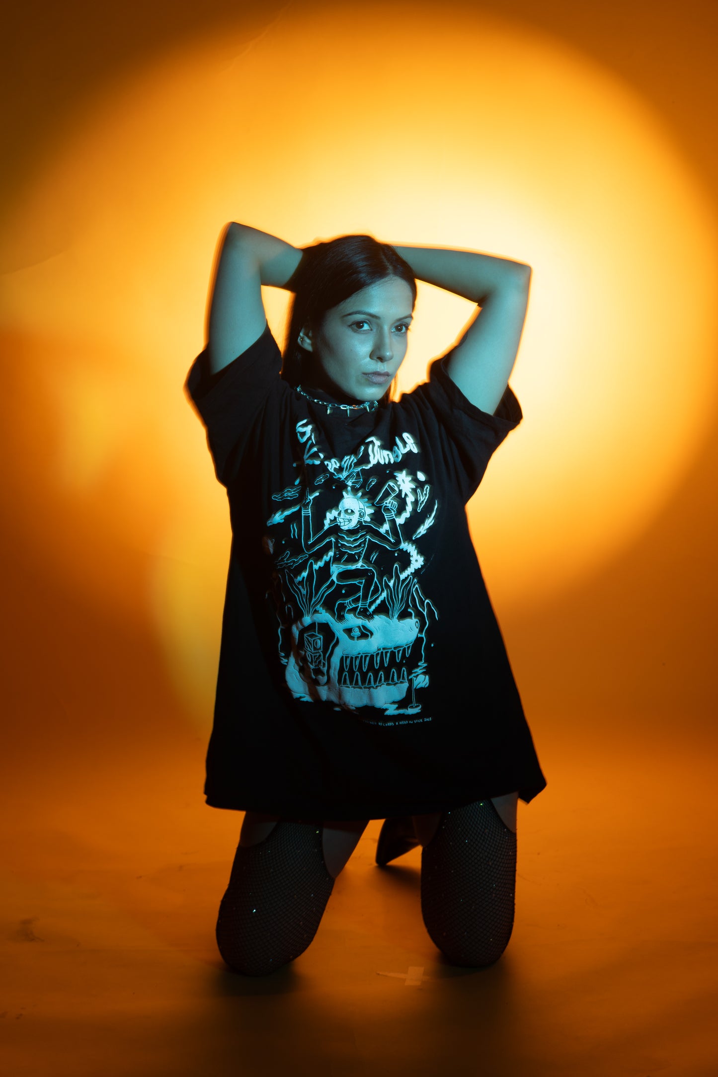 Year of the Jungle – Bio-washed cotton, drop-shoulder, original artwork by Head on Stick.