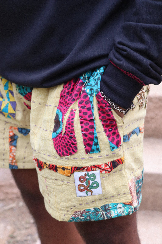 Tusker 'Kantha Appliqué' Shorts