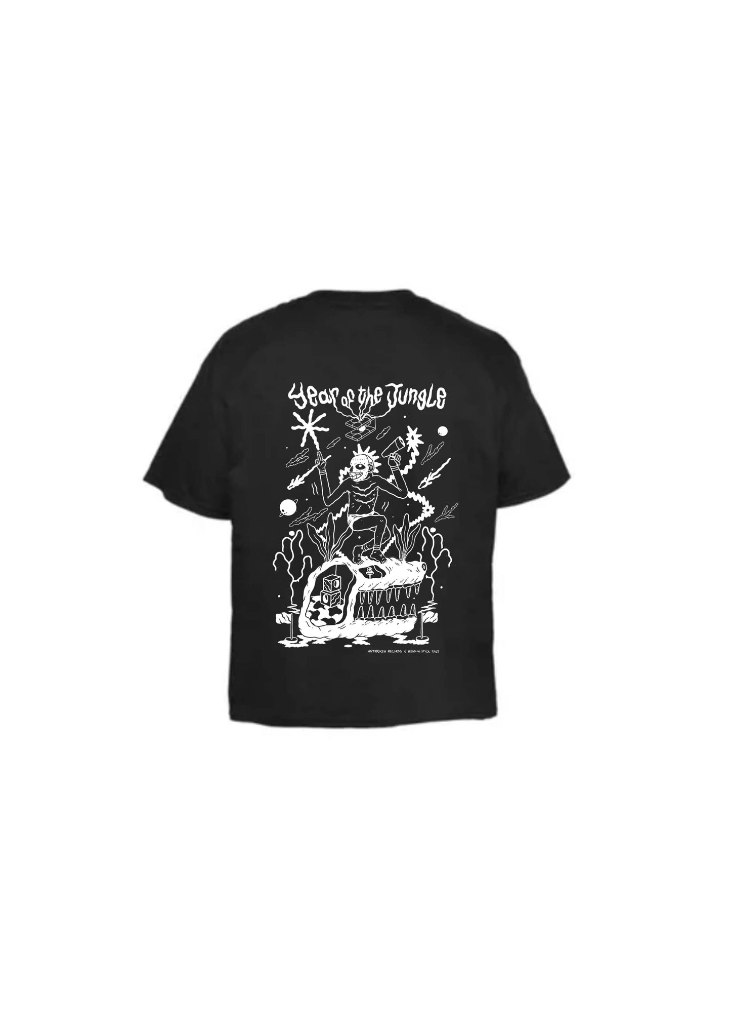 Year of the Jungle – Bio-washed cotton, drop-shoulder, original artwork by Head on Stick.