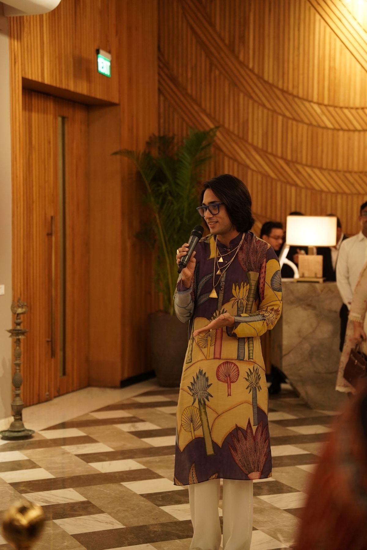 Indus Kurta – Kerala Sunset Hand-Painted in 'Kalamkari'