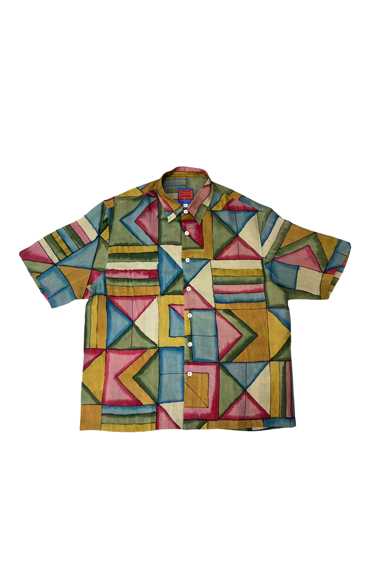 Holiday Shirt – Tetris II Hand-Painted 'Kalamkari'