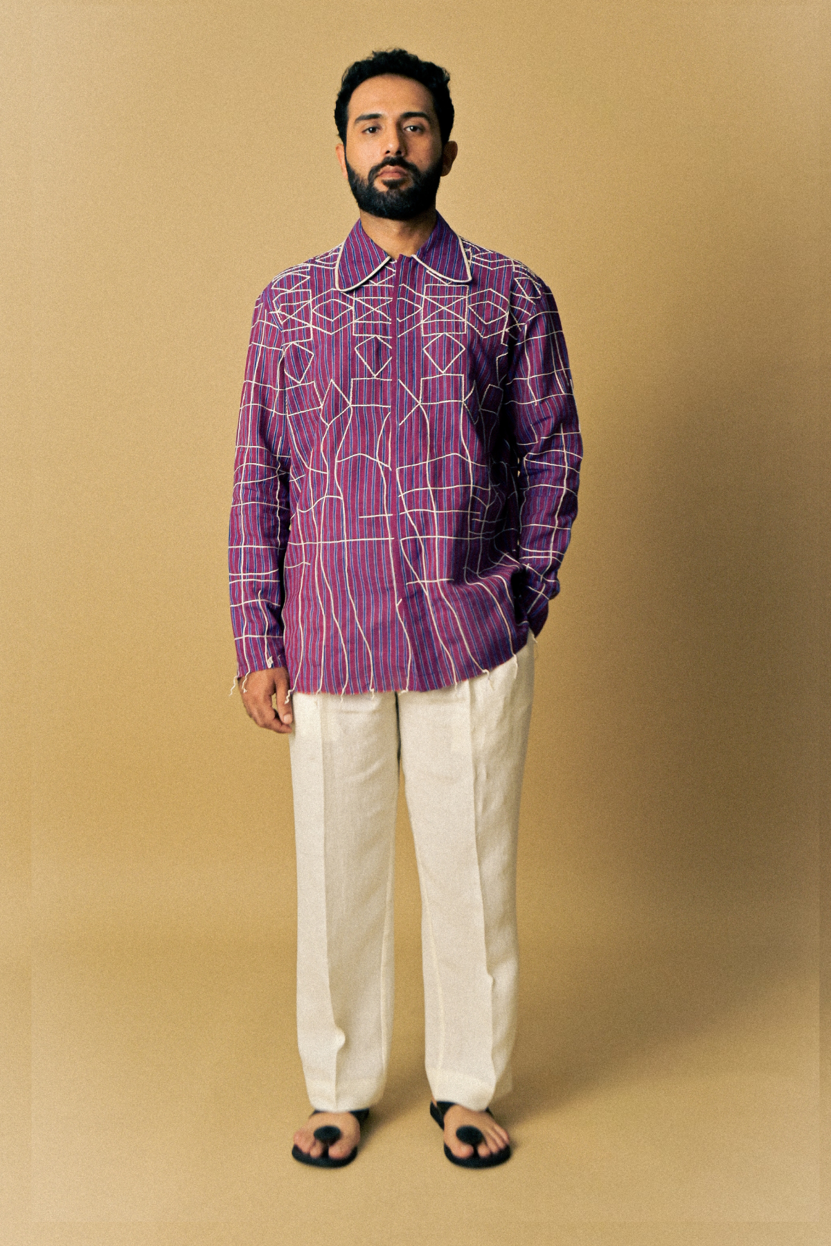 Meditation Shirt in ‘Handspun, Handloom Khadi Muslin'
