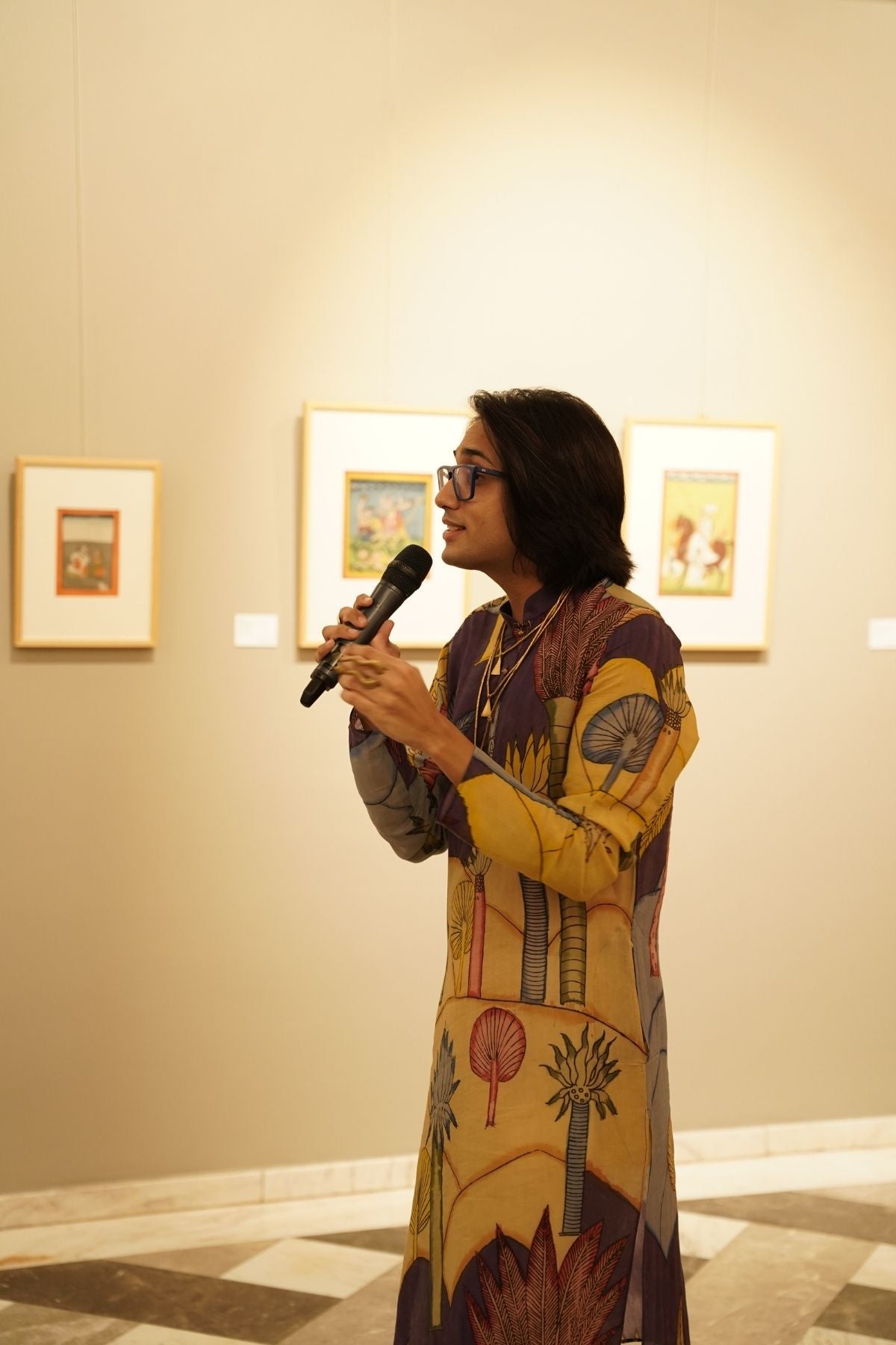 Indus Kurta – Kerala Sunset Hand-Painted in 'Kalamkari'