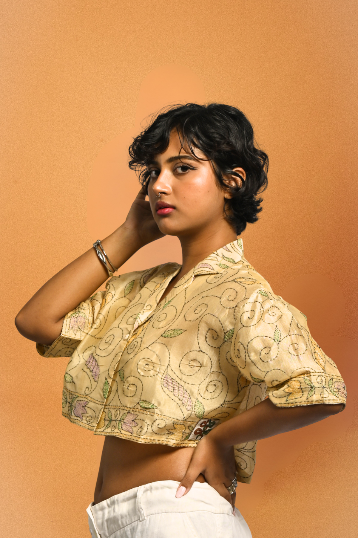 Nibbled Kalam Shirt – 'Nakshi Kantha'