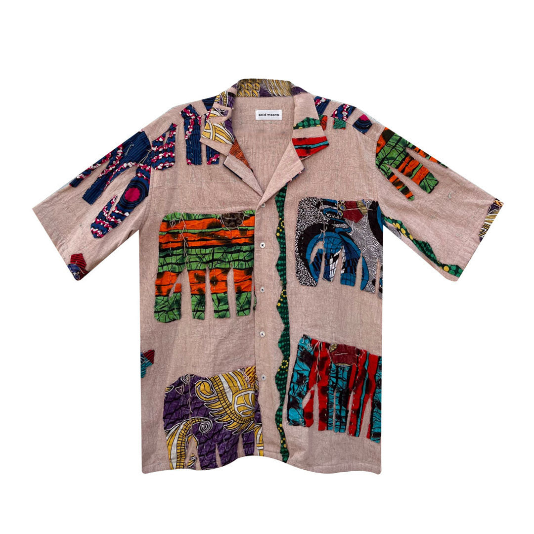 Taj Shirt – Tusker Shirt in 'Kantha Appliqué'