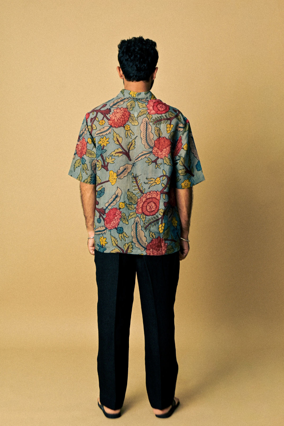 Holiday Shirt – Twilight Bazaar Hand-Painted 'Kalamkari'
