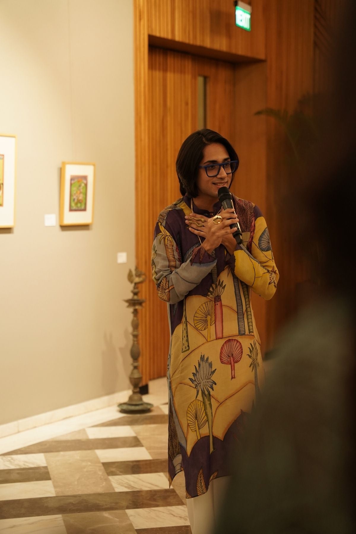 Indus Kurta – Kerala Sunset Hand-Painted in 'Kalamkari'