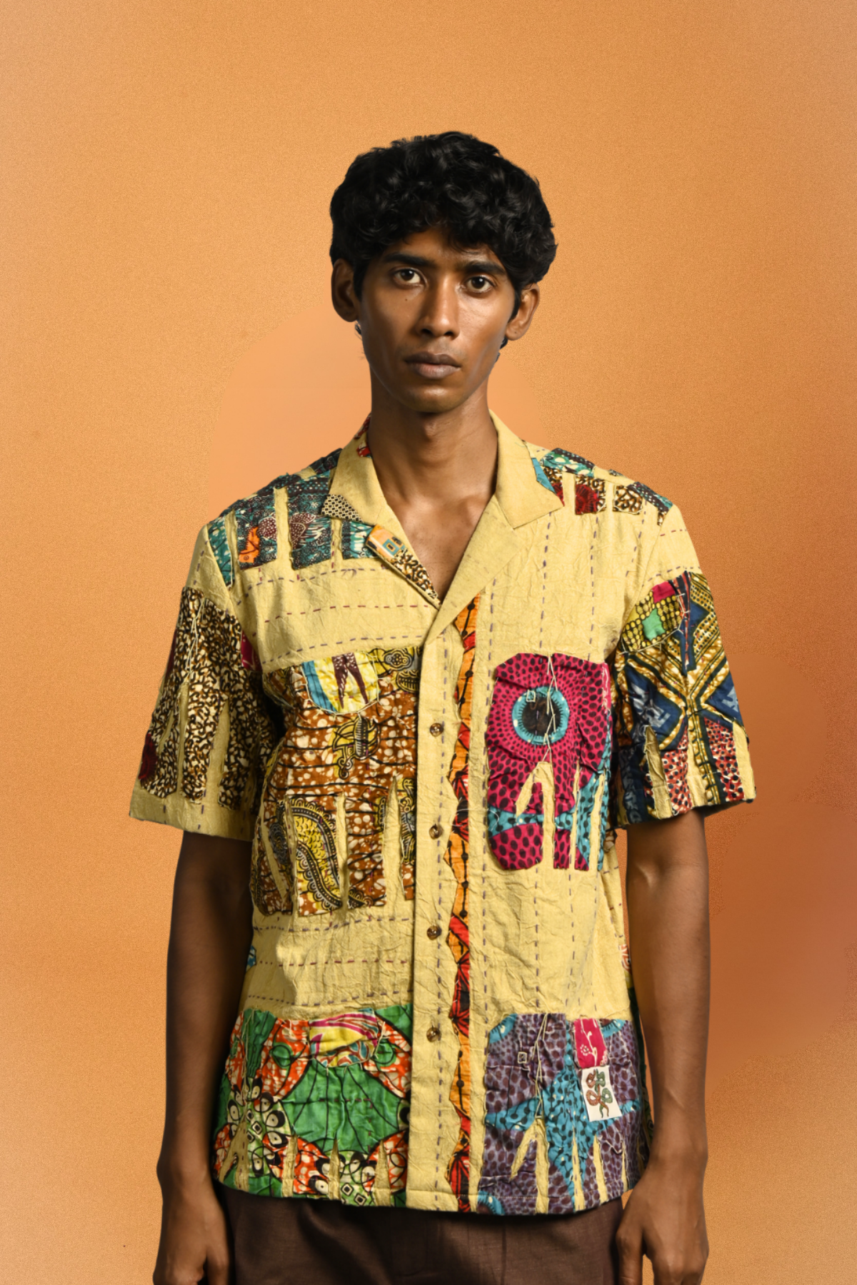 Taj Shirt – Tusker Shirt in 'Kantha Appliqué'