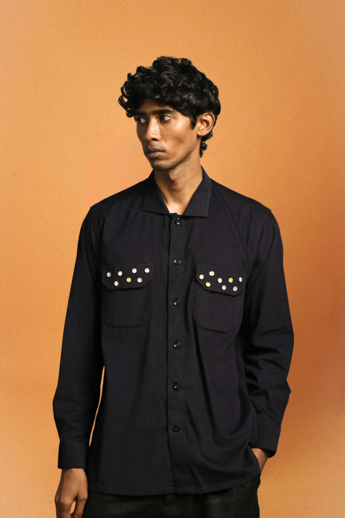 Karma Shirt IV – Corduroy Upcycled: One-size