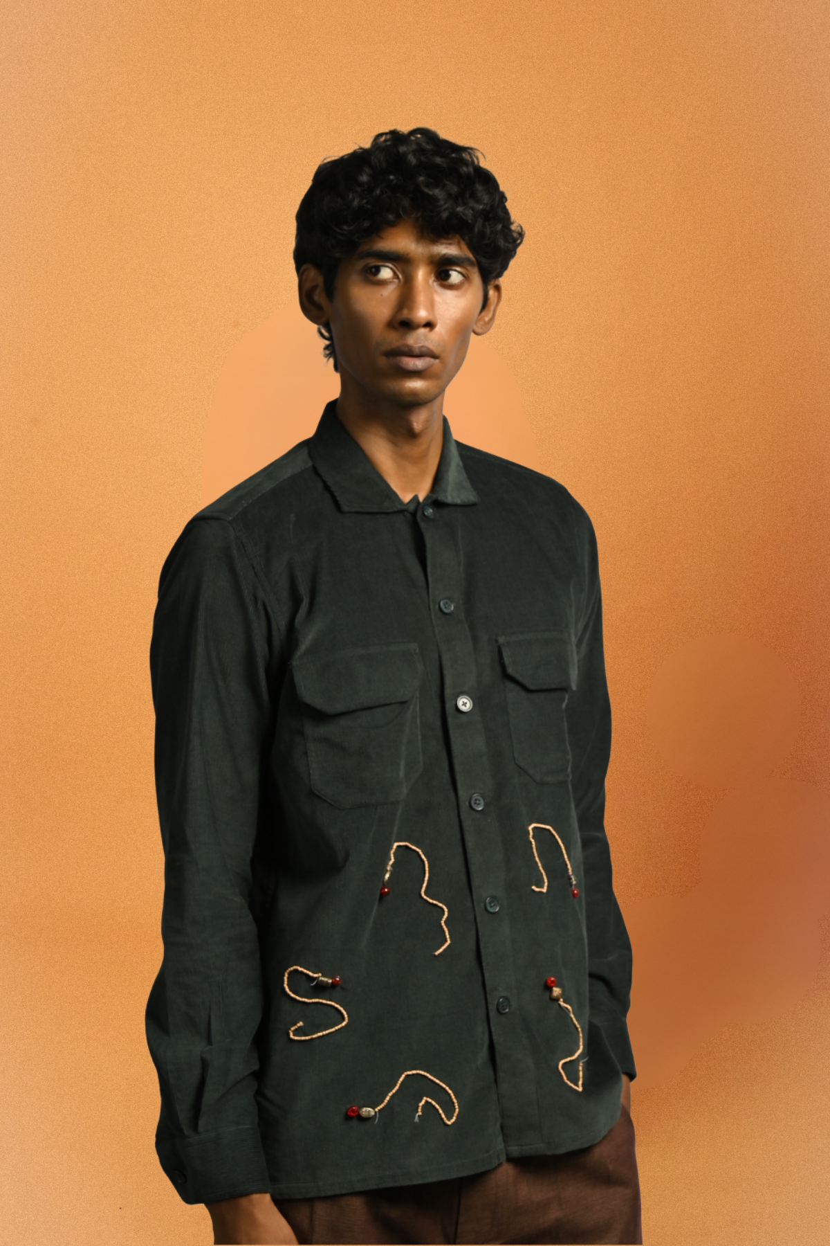 Karma Shirt III – Corduroy Upcycled: One-size