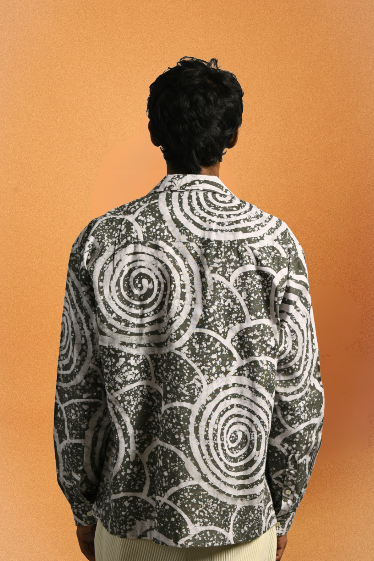 Earth Shirt – African Batik & Linen I: One-size