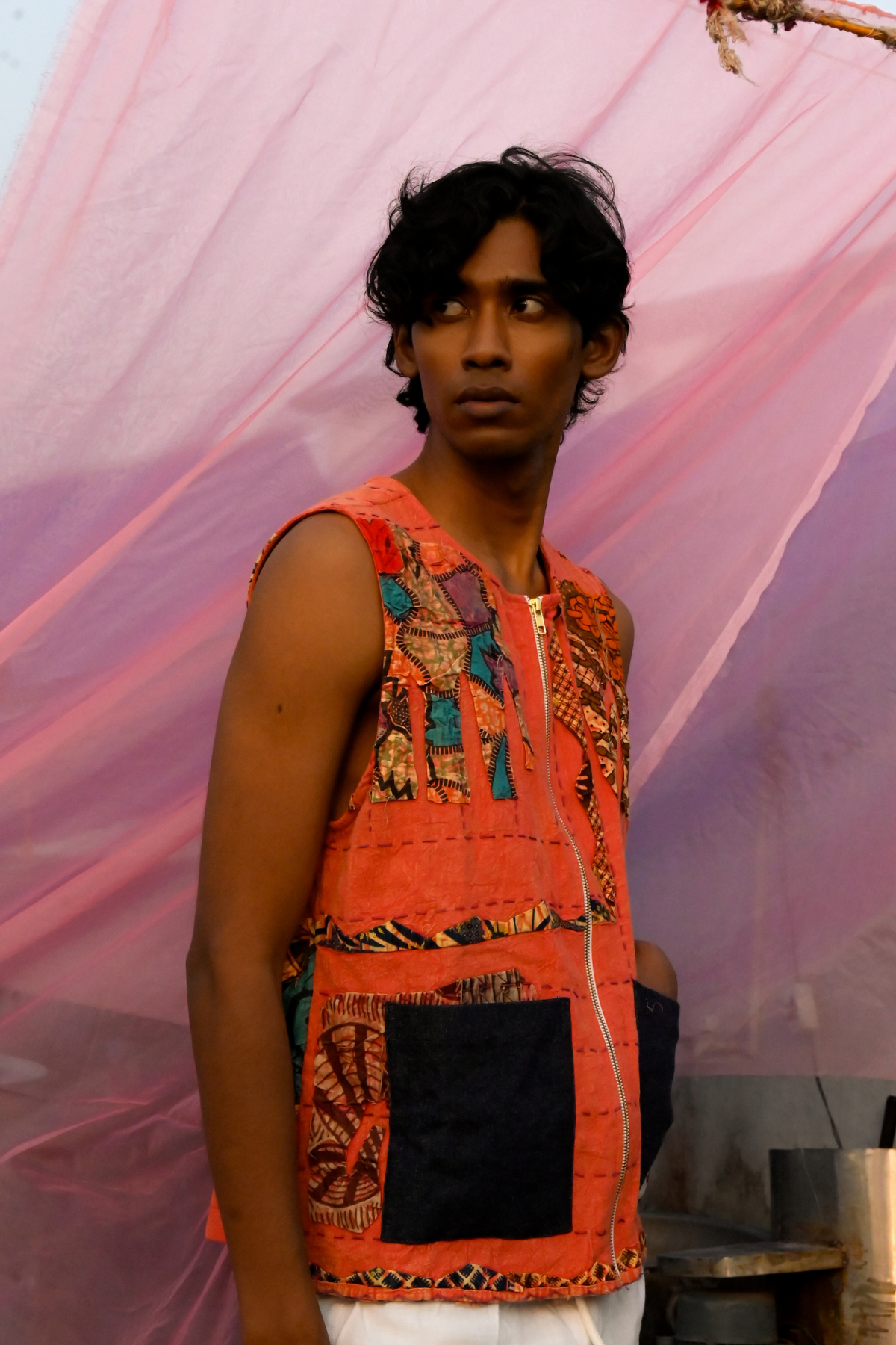 Forest Vest – Tusker in 'Kantha, Appliqué & Denim'