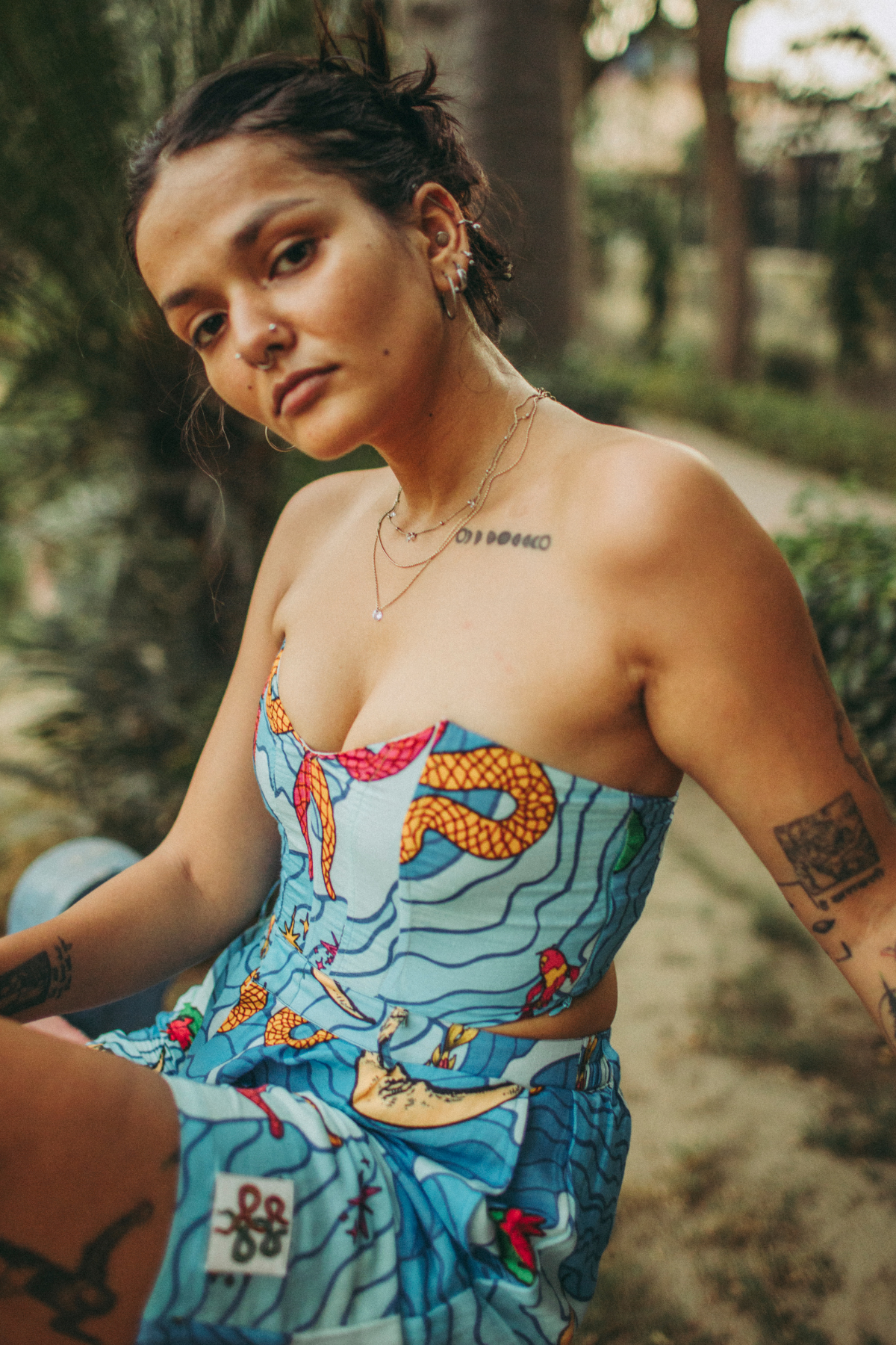 Kundalini Corset & Napa Shorts Set