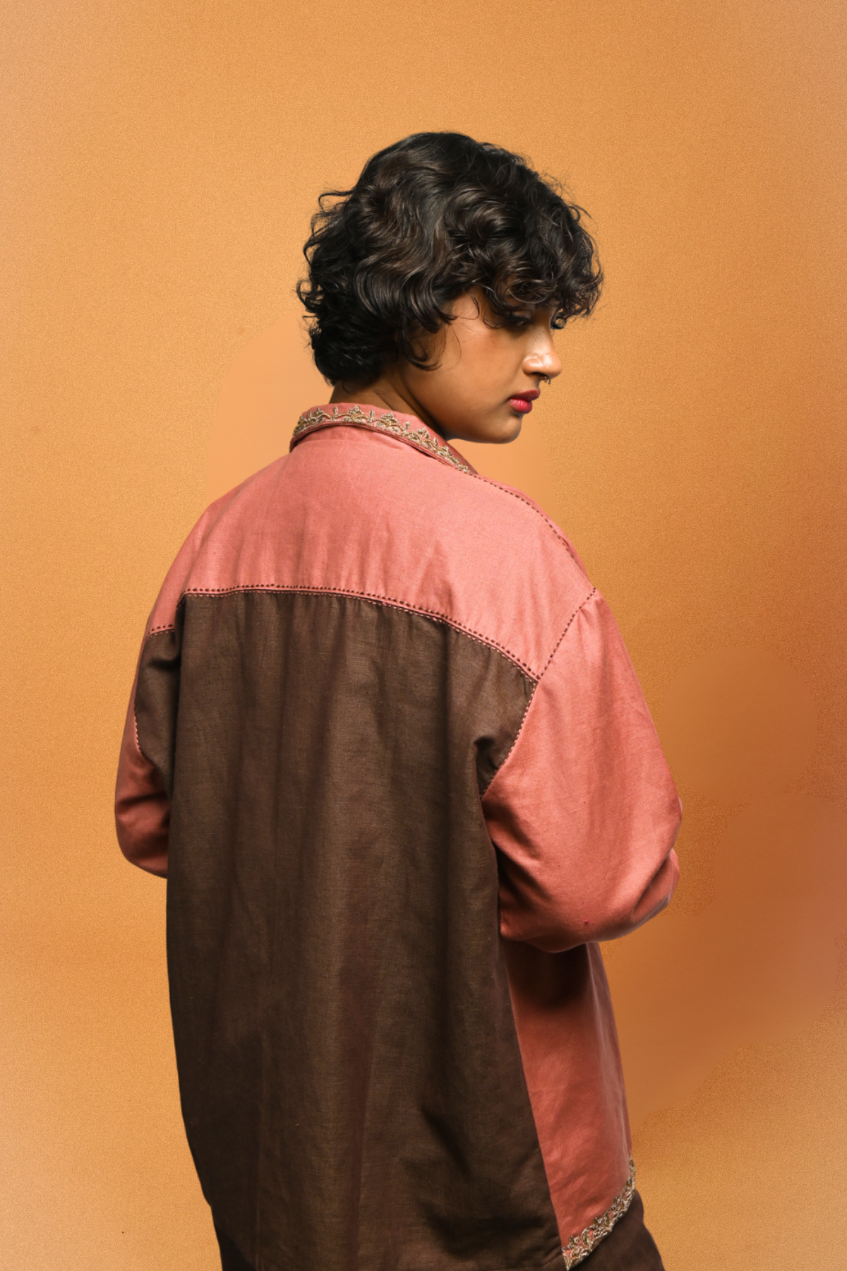 Meditation Jacket – Celebratory in Zari & Linen