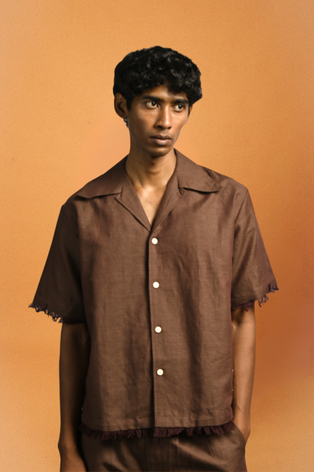 Naag Shirt – Linen, Appliqué & Cut-Dana Embroidery