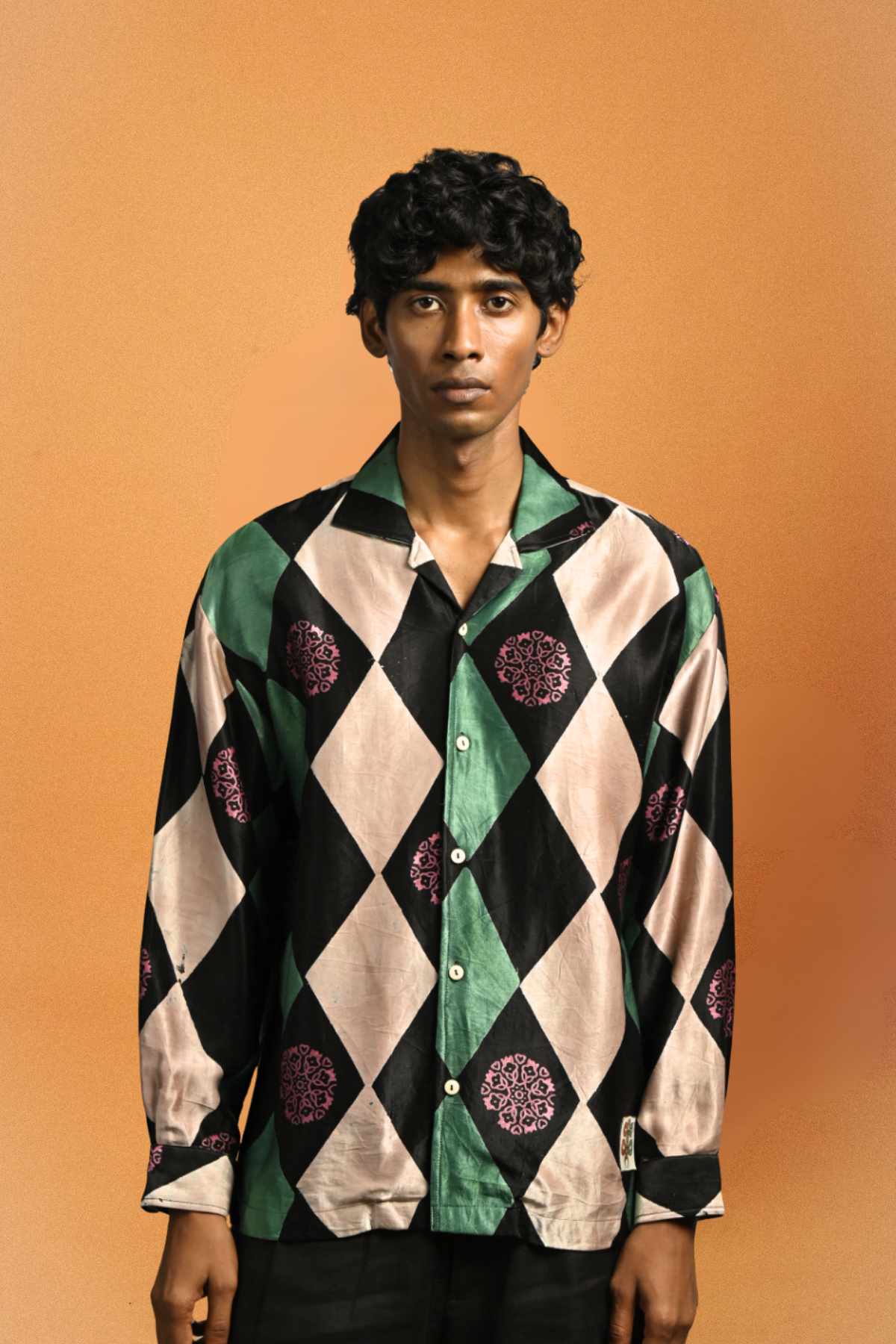 Earth Shirt – Disco Hand-Block Printed in 'Ajrakh'