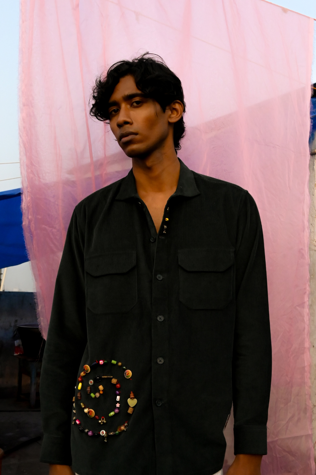 Karma Shirt V – Corduroy Upcycled