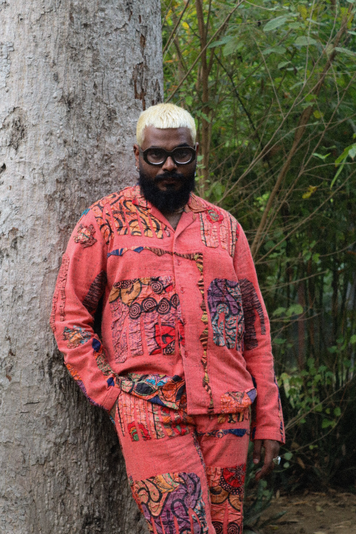 Earth Jacket – Tusker in 'Kantha Appliqué'