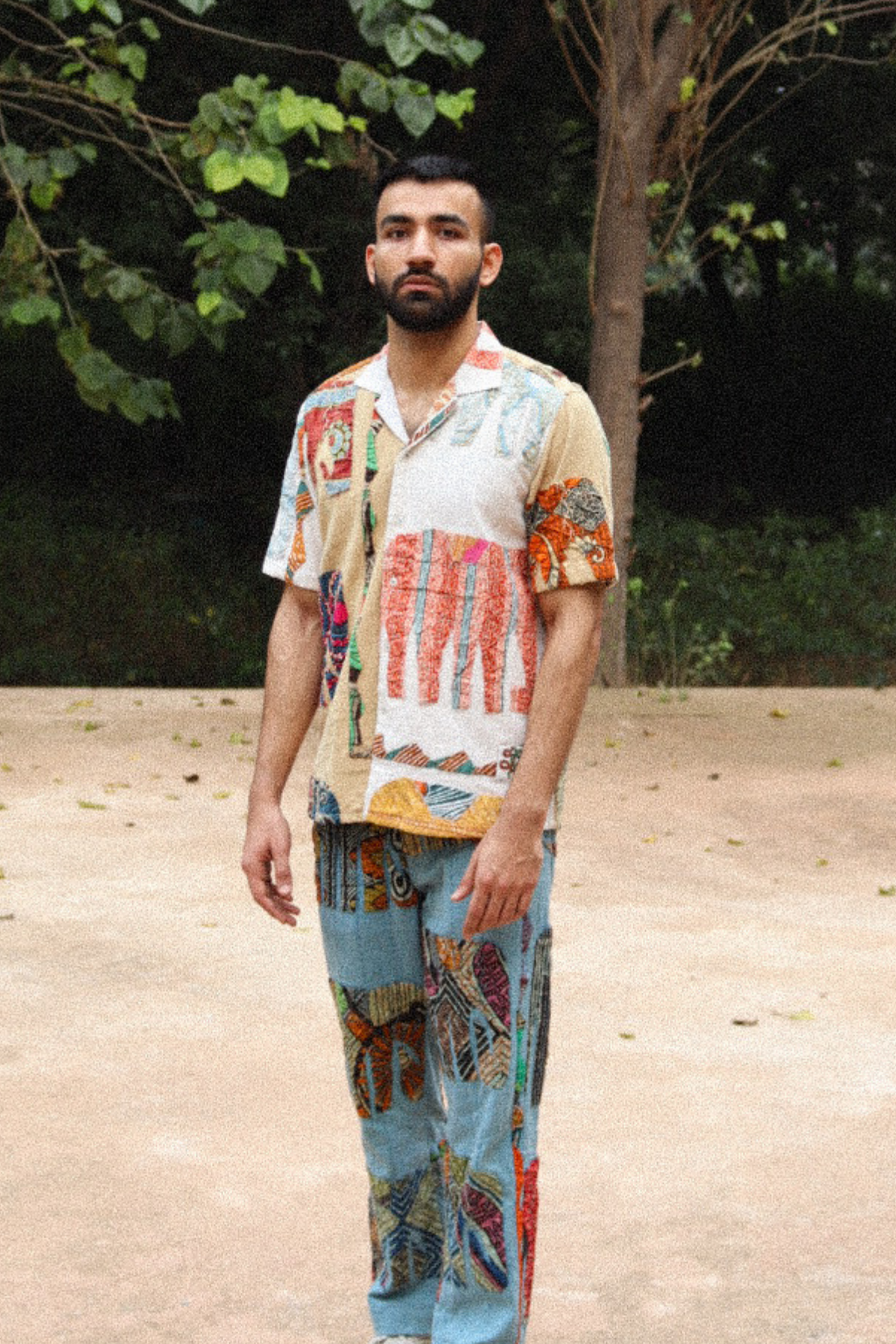 Lover Pants – Tusker in 'Kantha Appliqué'