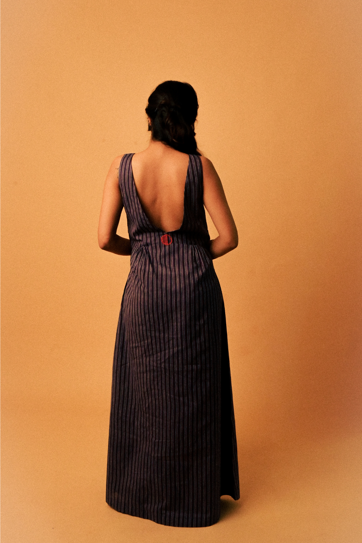 Oracle 'Purple' Dress in 'Khadi Muslin'