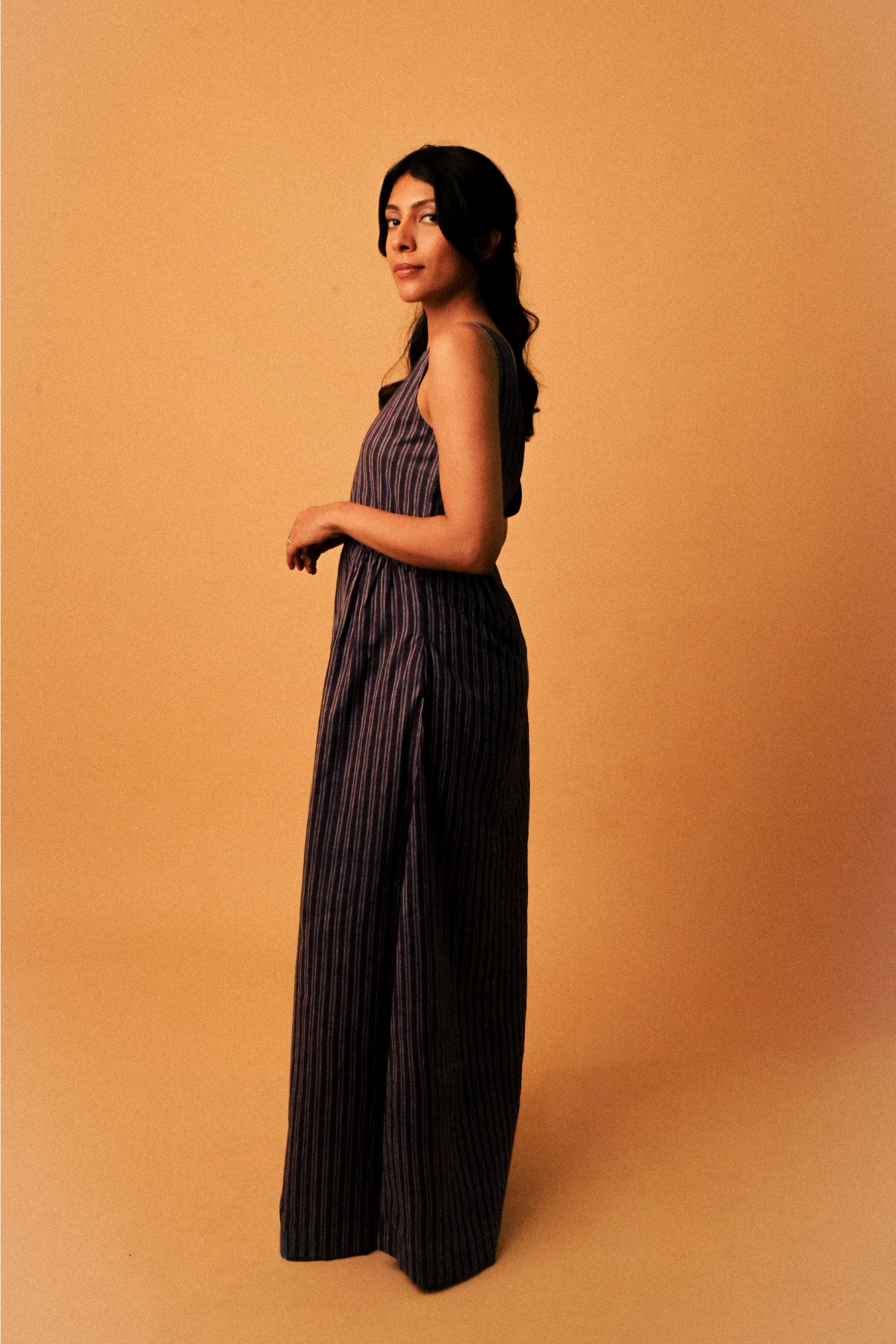 Oracle 'Purple' Dress in 'Khadi Muslin'