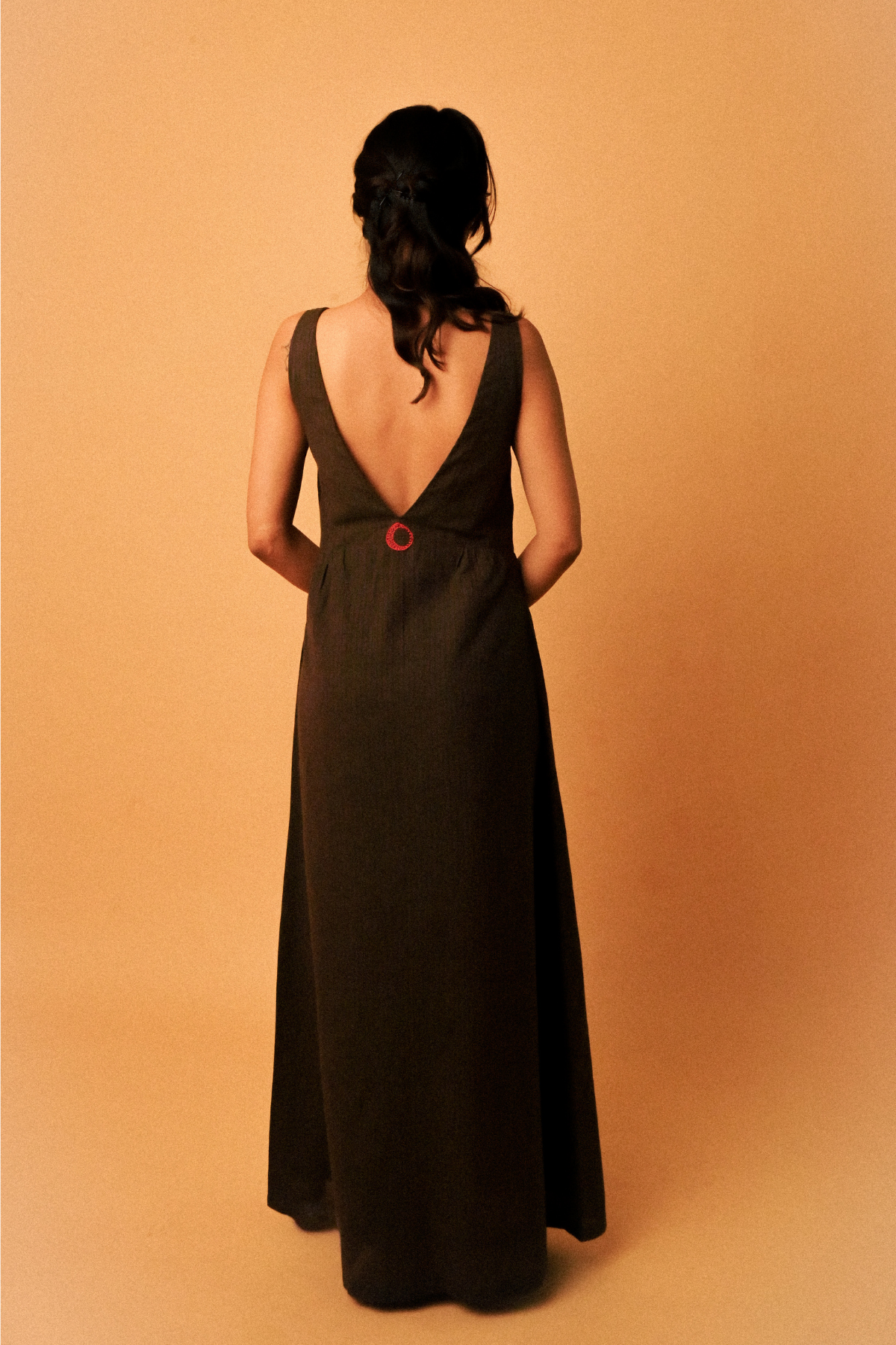 Oracle 'Green' Dress in 'Khadi Muslin'