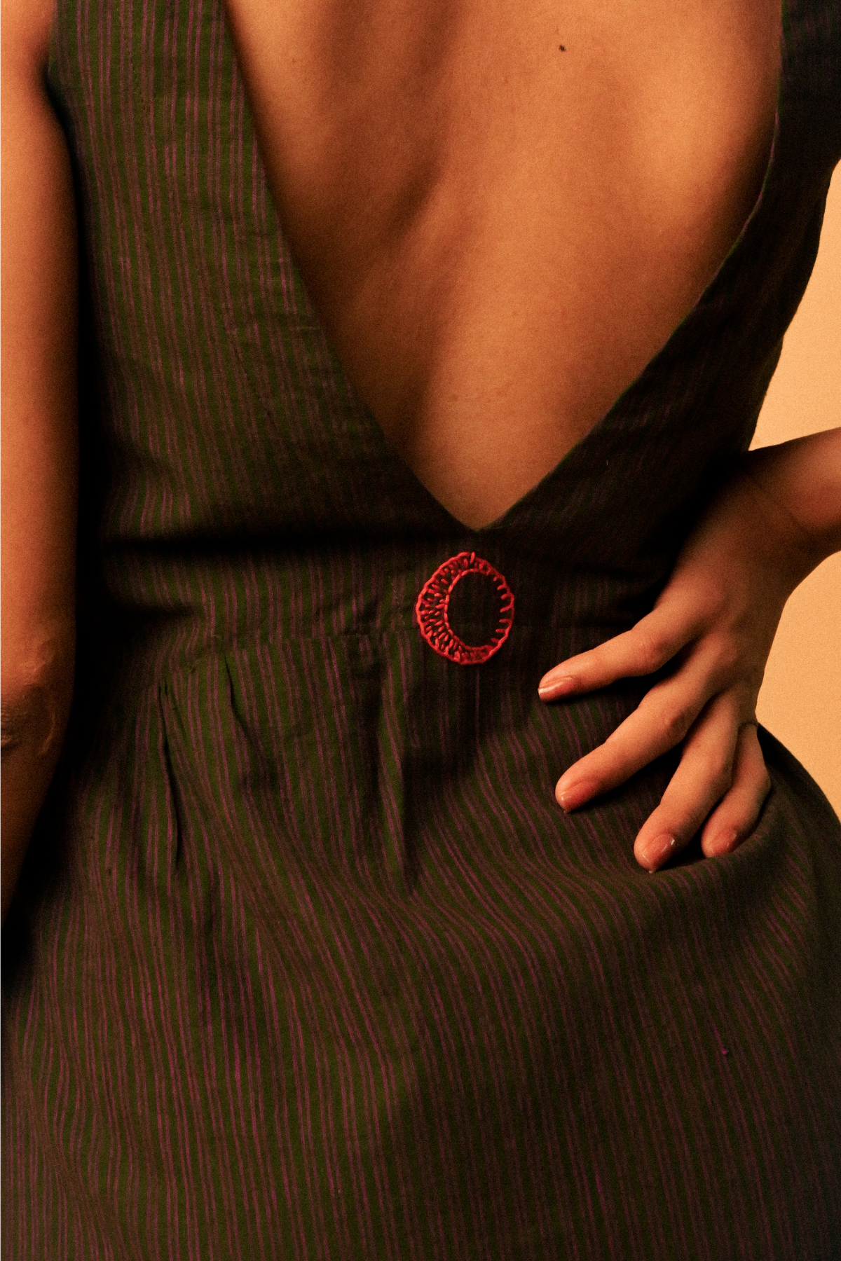 Oracle 'Green' Dress in 'Khadi Muslin'
