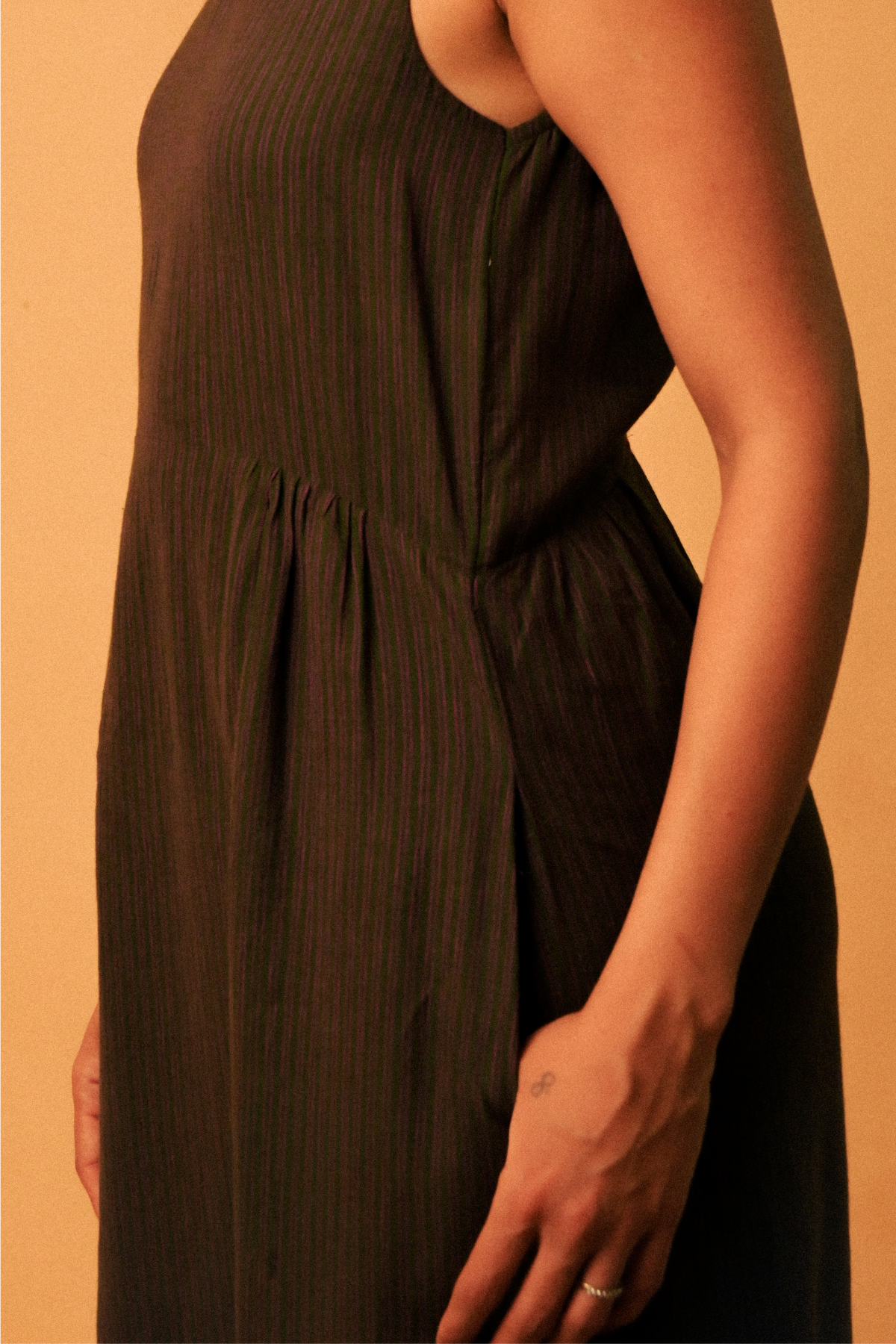 Oracle 'Green' Dress in 'Khadi Muslin'