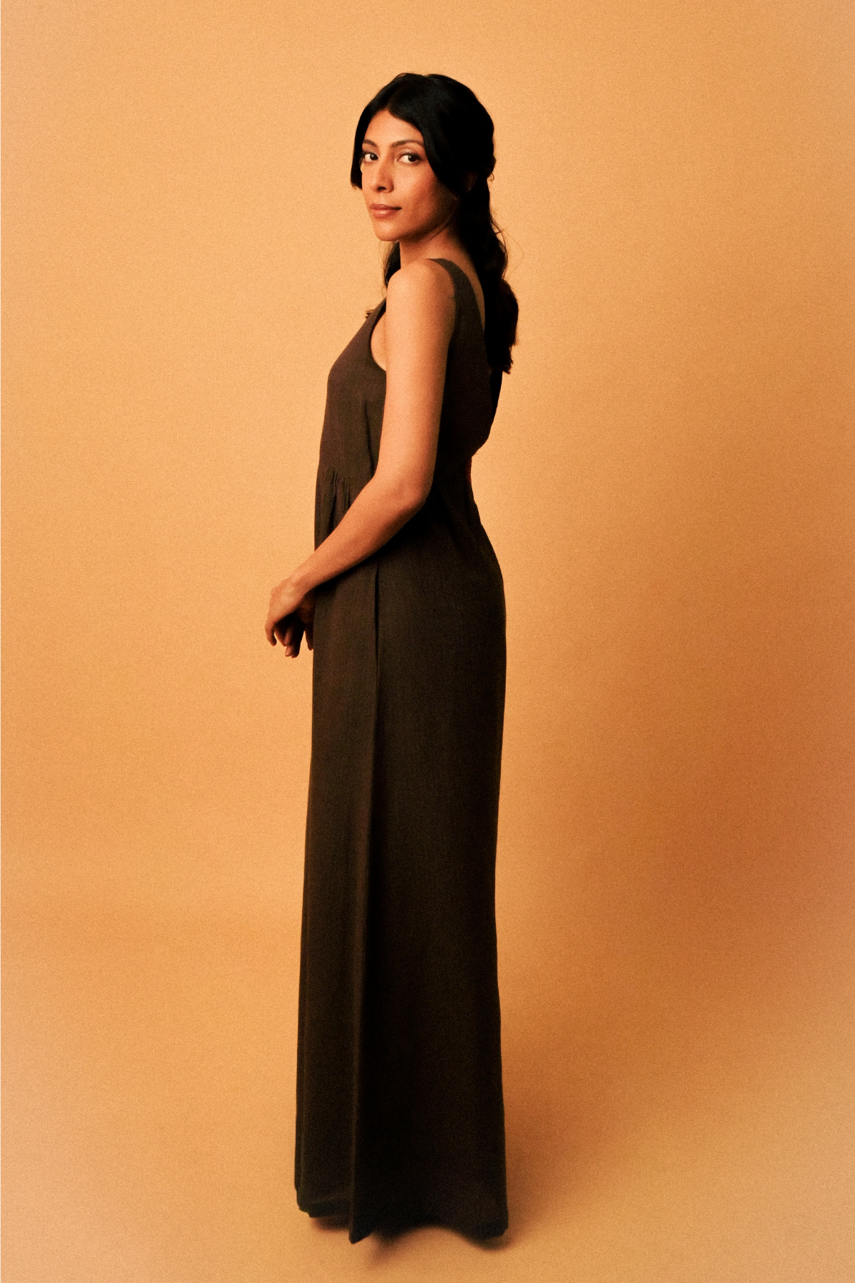 Oracle 'Green' Dress in 'Khadi Muslin'