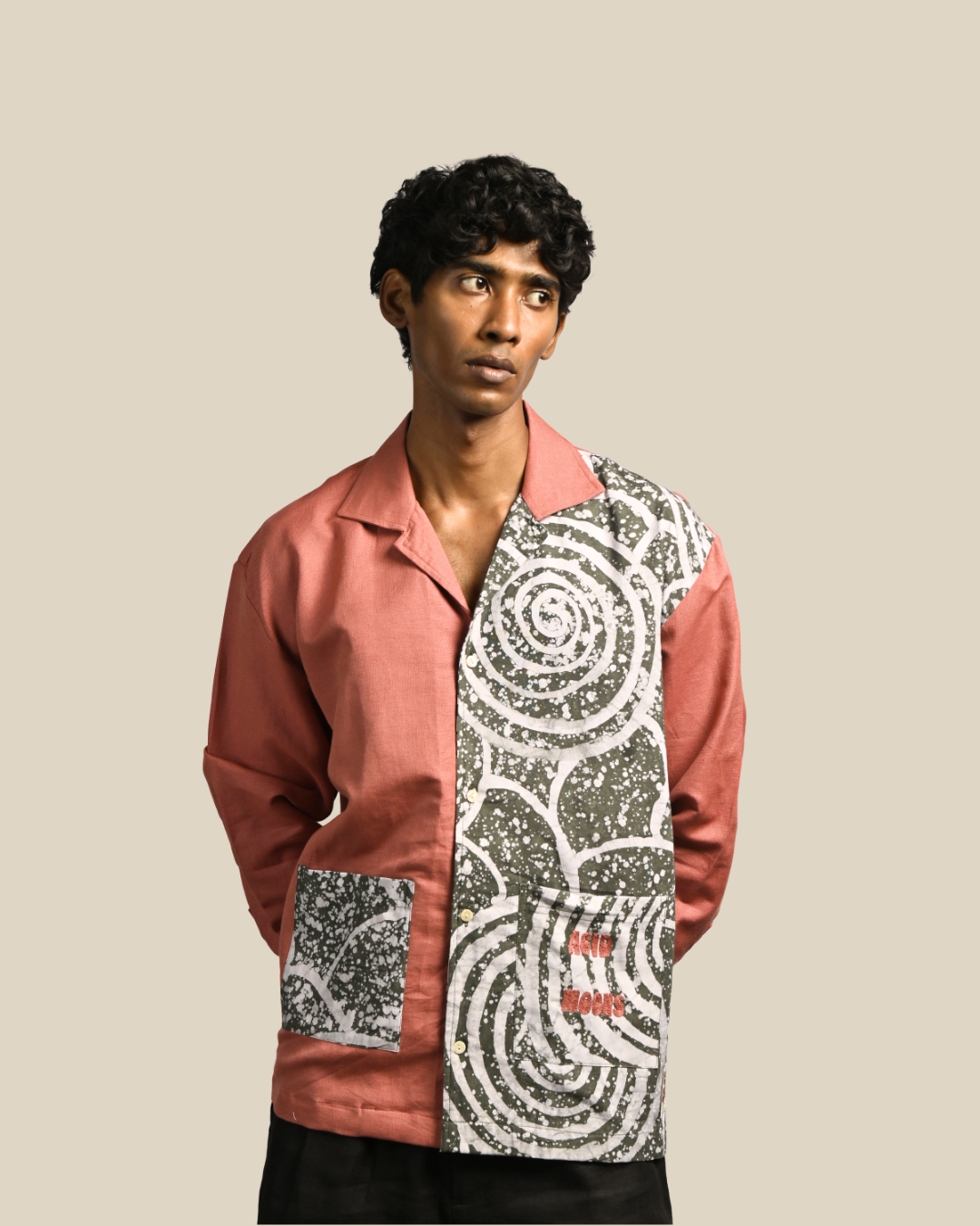 Earth Shirt – African Batik & Linen II