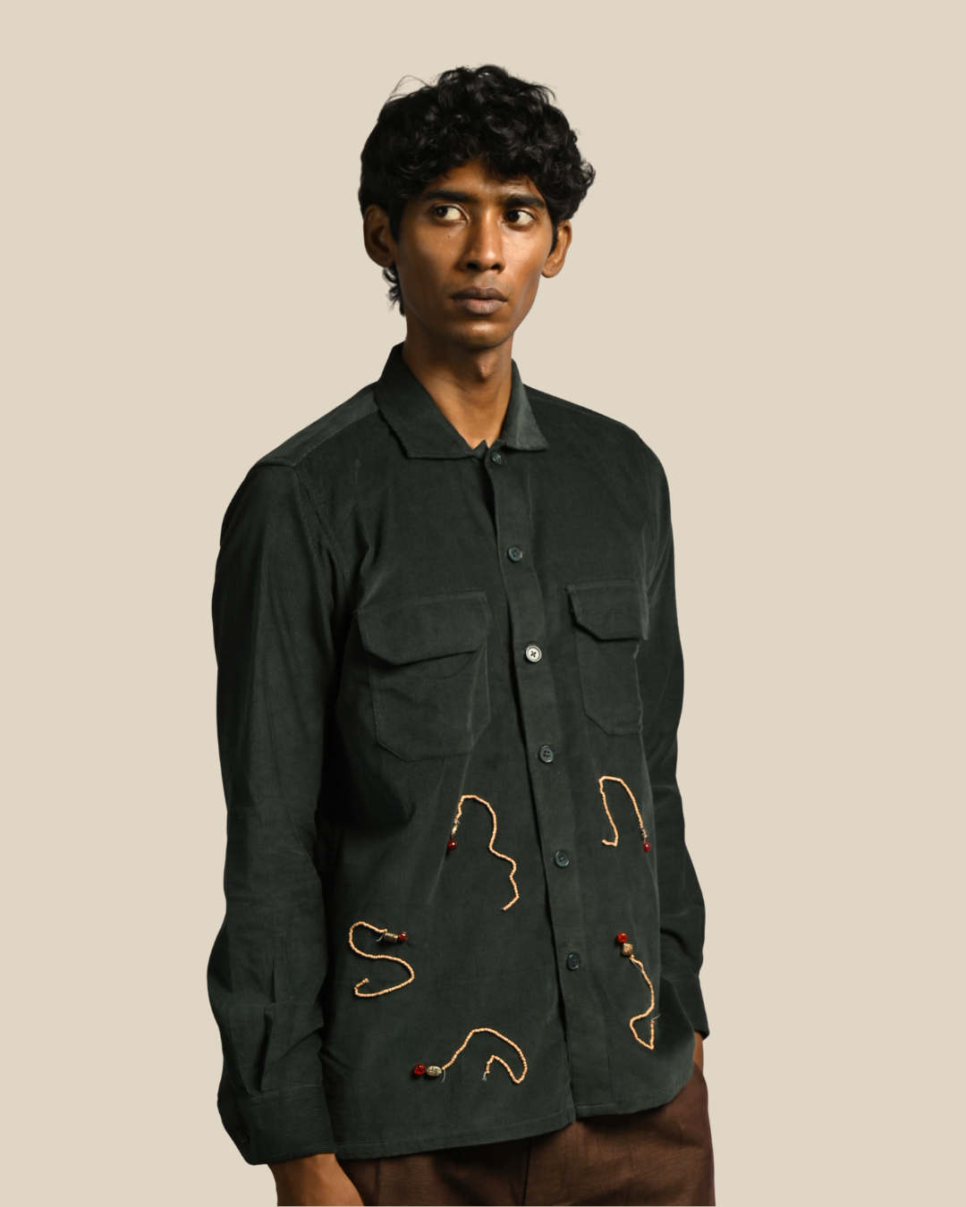 Karma Shirt III – Corduroy Upcycled