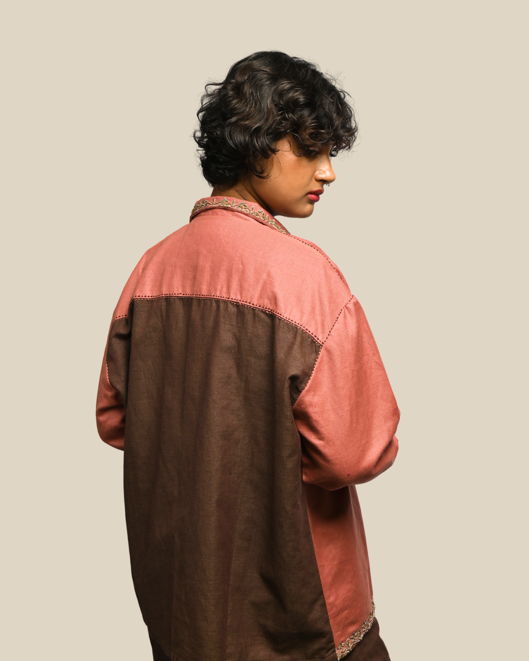 Meditation Jacket – Celebratory in Zari & Linen