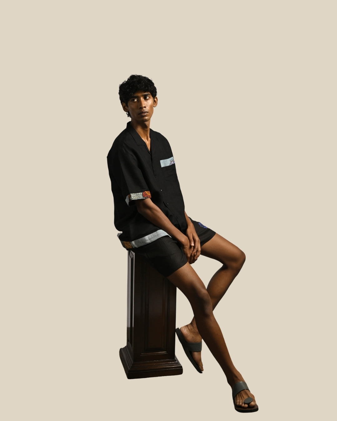 Taj Shirt & Napa Shorts Set - Nero
