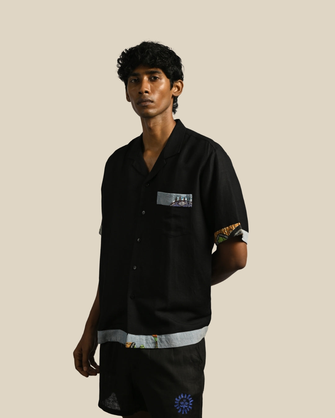 Taj Shirt & Napa Shorts Set - Nero