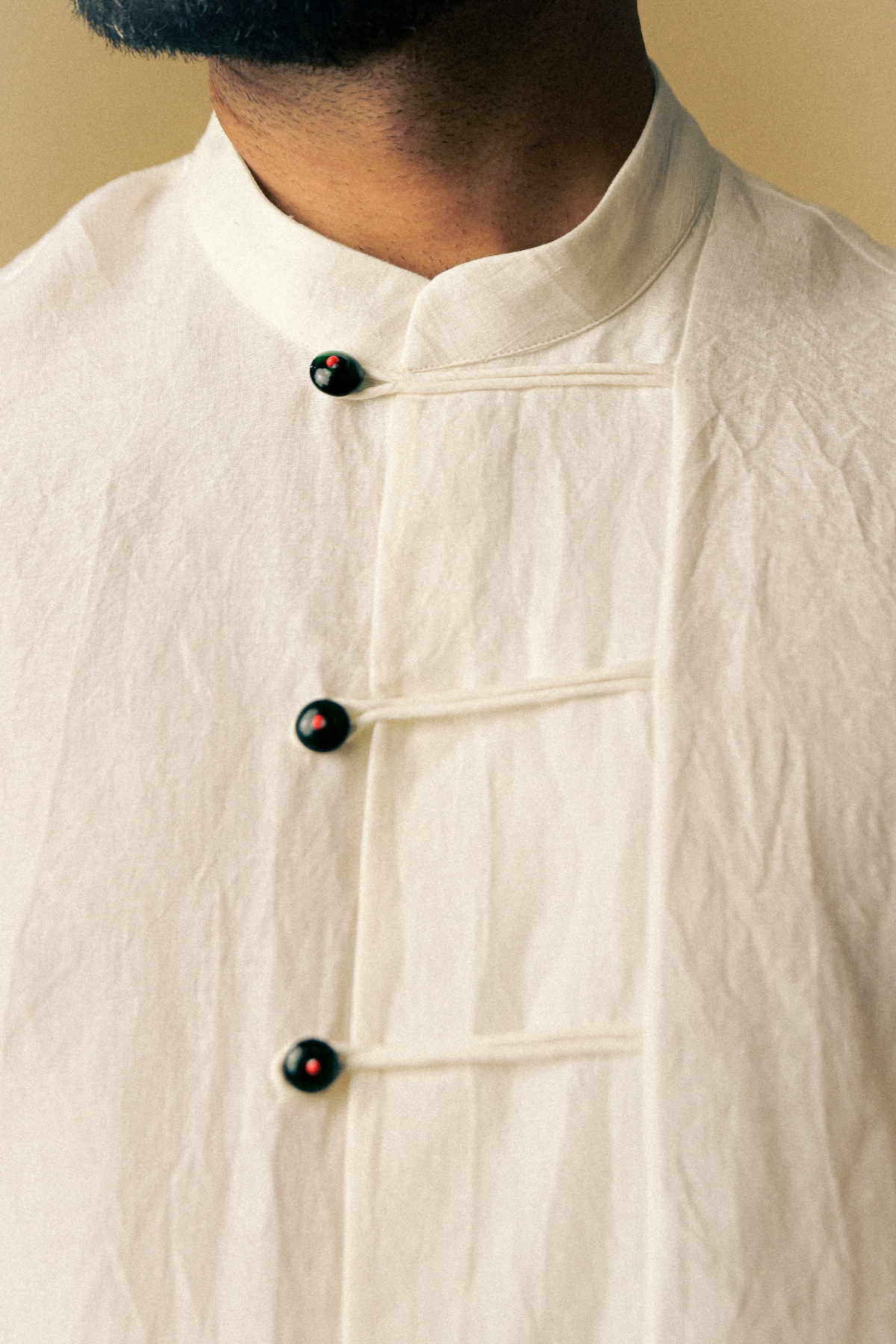 Cigar Shirt In 'Handloom White Linen'