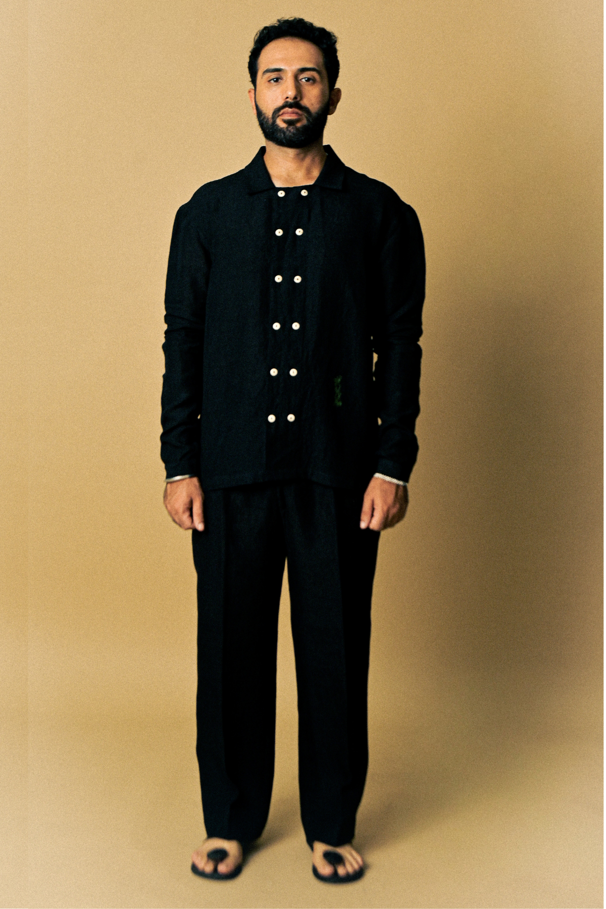 Eclipse Shirt In ‘Handloom Black Linen’