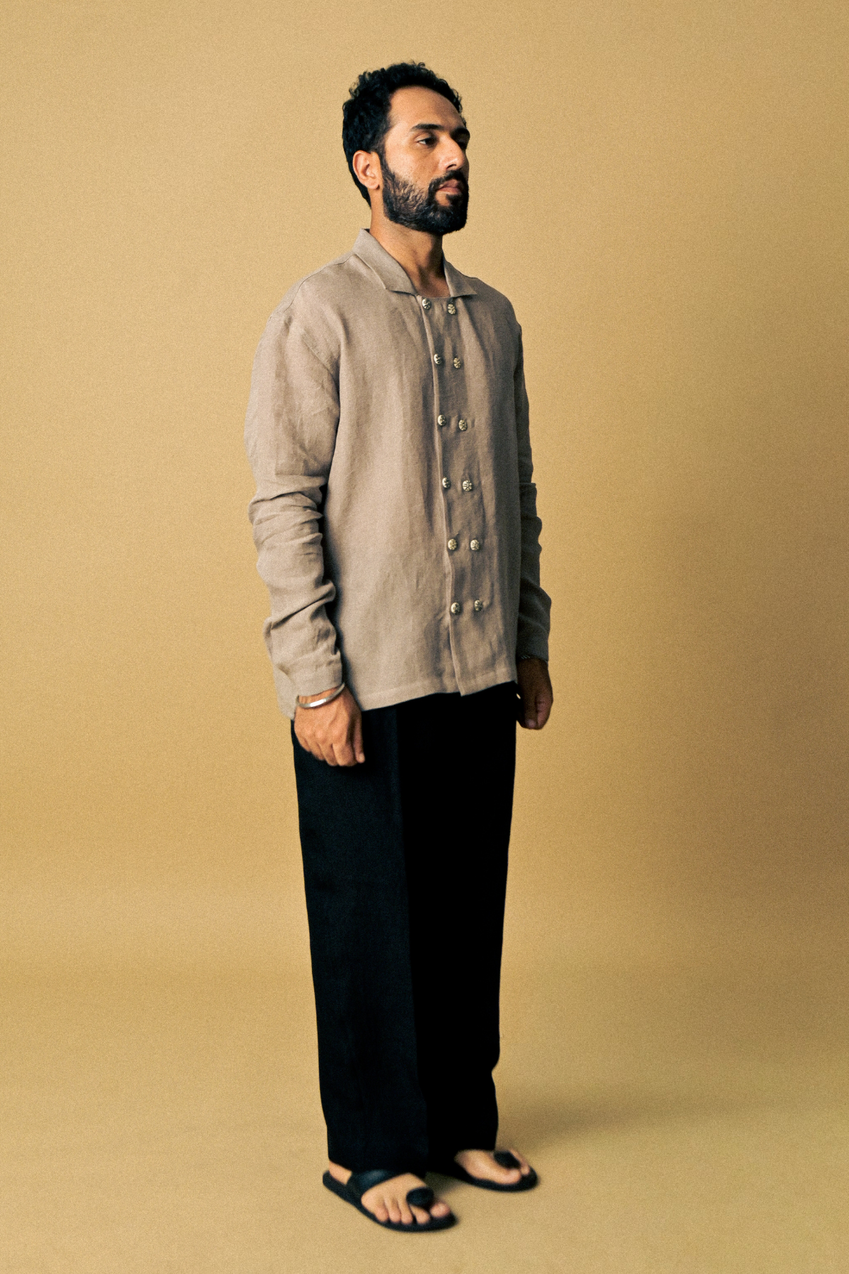 Eclipse Shirt In ‘Handloom Grey Linen’