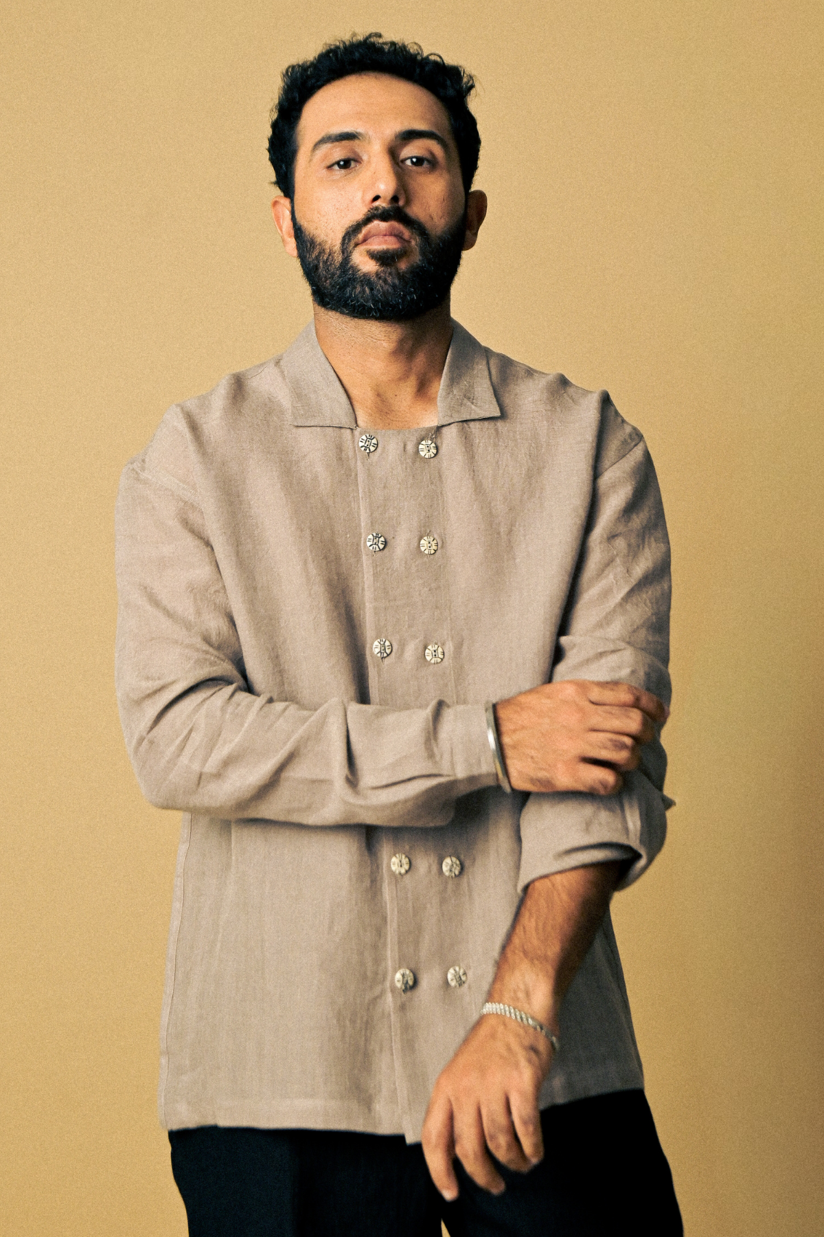 Eclipse Shirt In ‘Handloom Grey Linen’