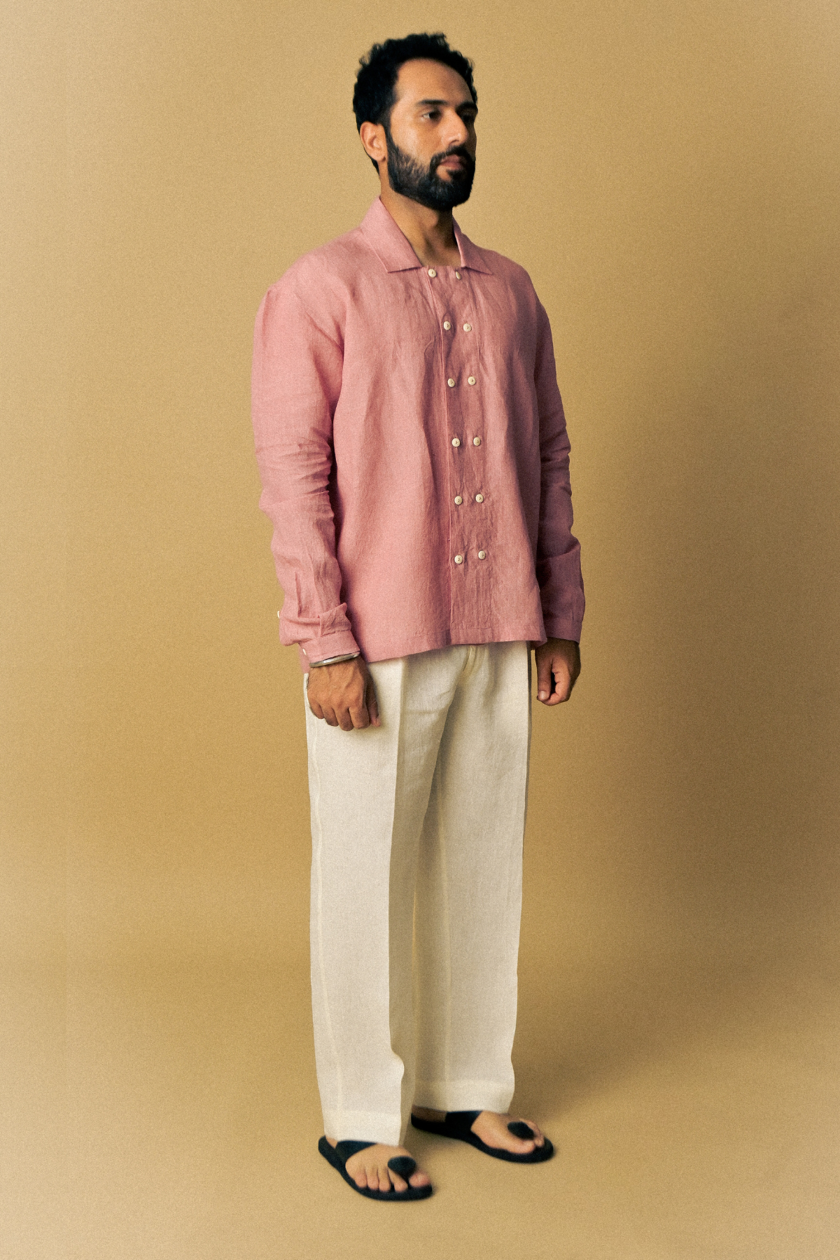 Eclipse Shirt In ‘Handloom Pink Linen’
