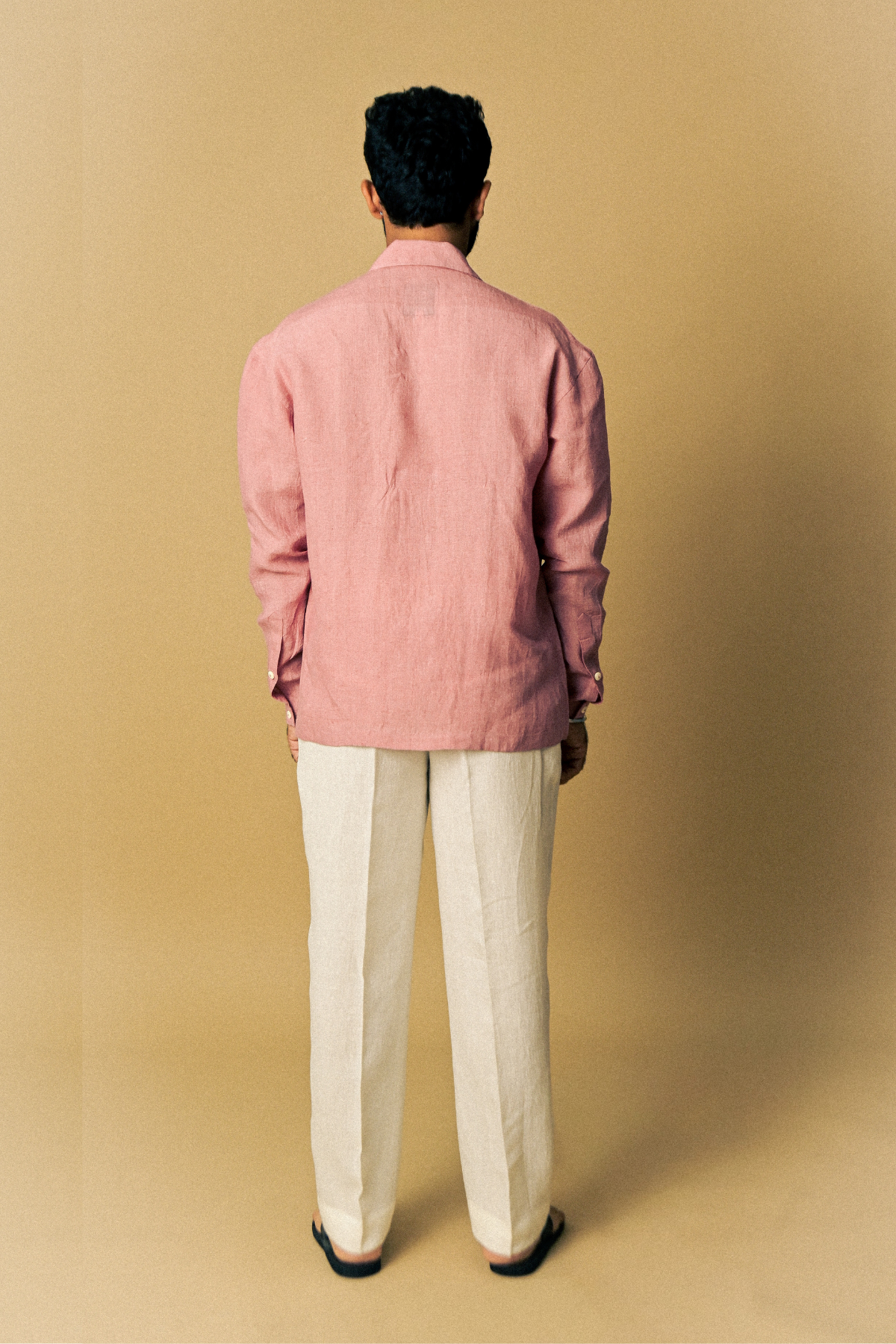 Eclipse Shirt In ‘Handloom Pink Linen’