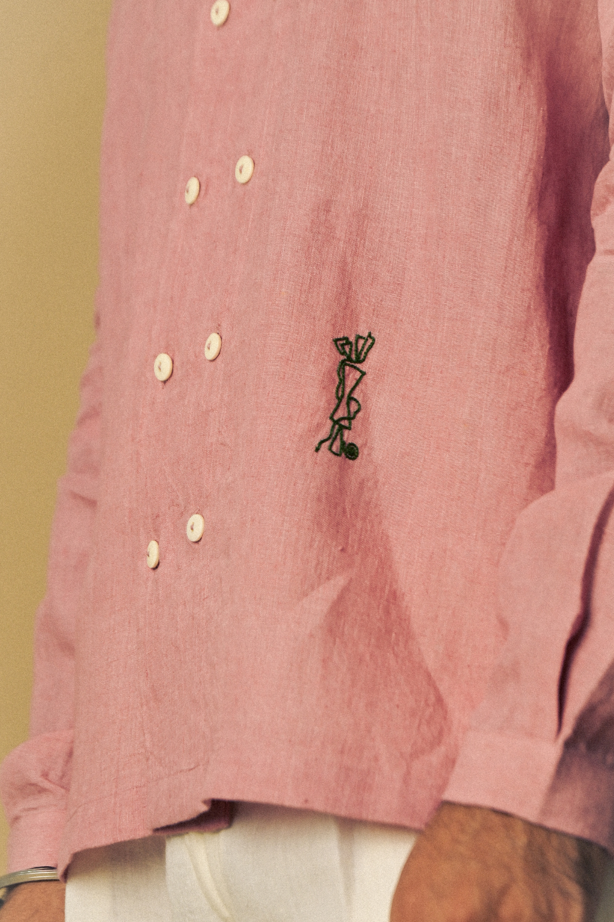 Eclipse Shirt In ‘Handloom Pink Linen’