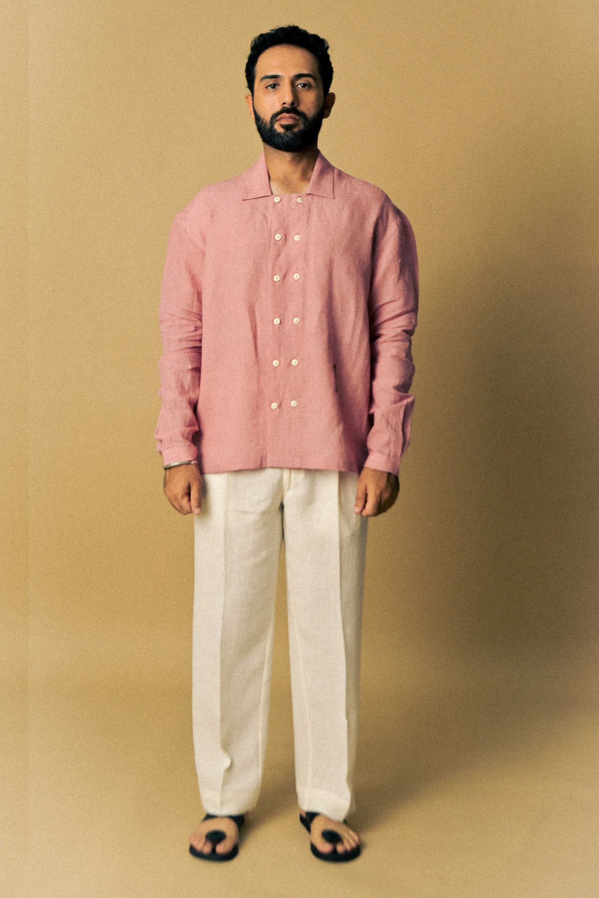 Eclipse Shirt In ‘Handloom Pink Linen’