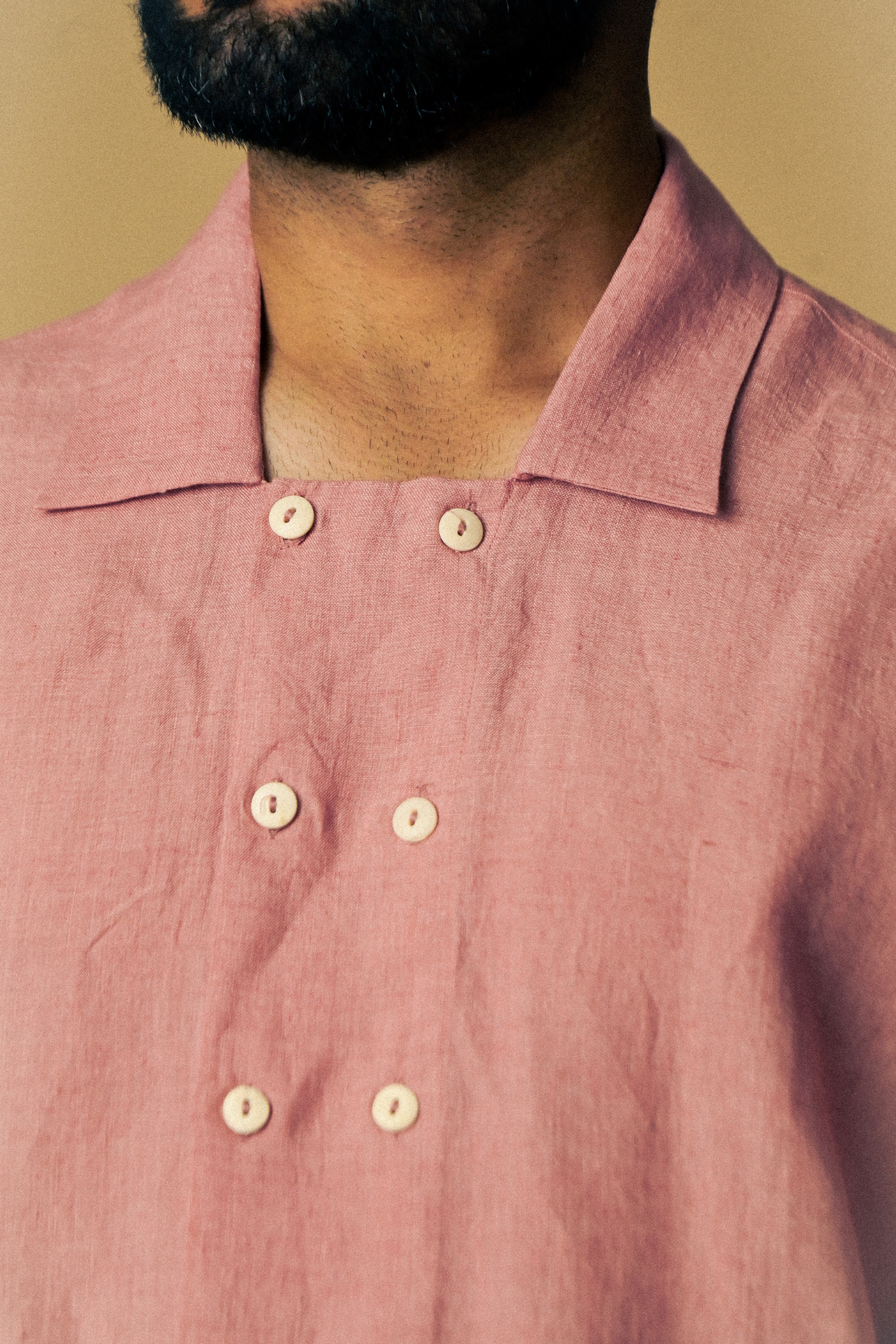 Eclipse Shirt In ‘Handloom Pink Linen’