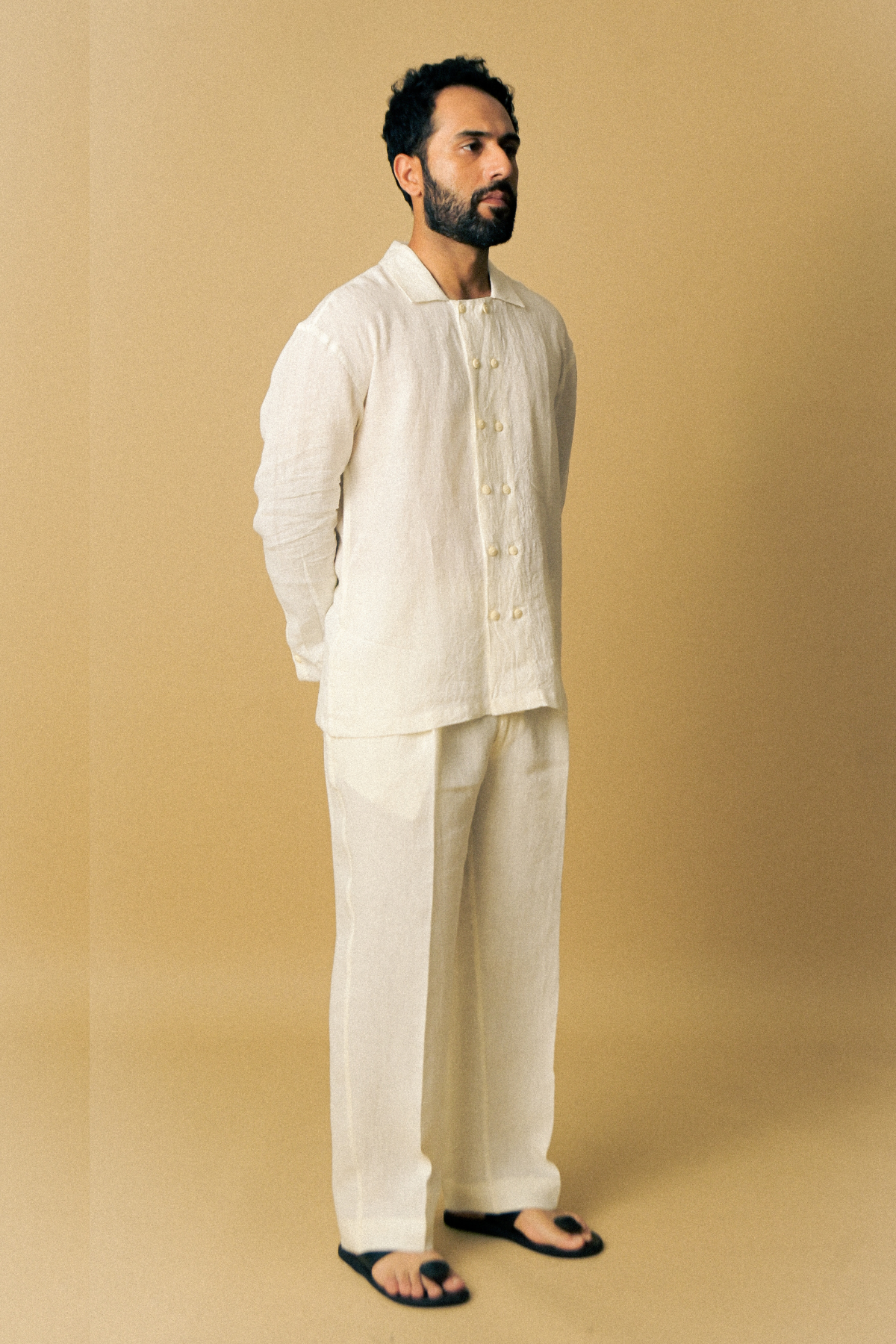 Eclipse Shirt In ‘Handloom White Linen’