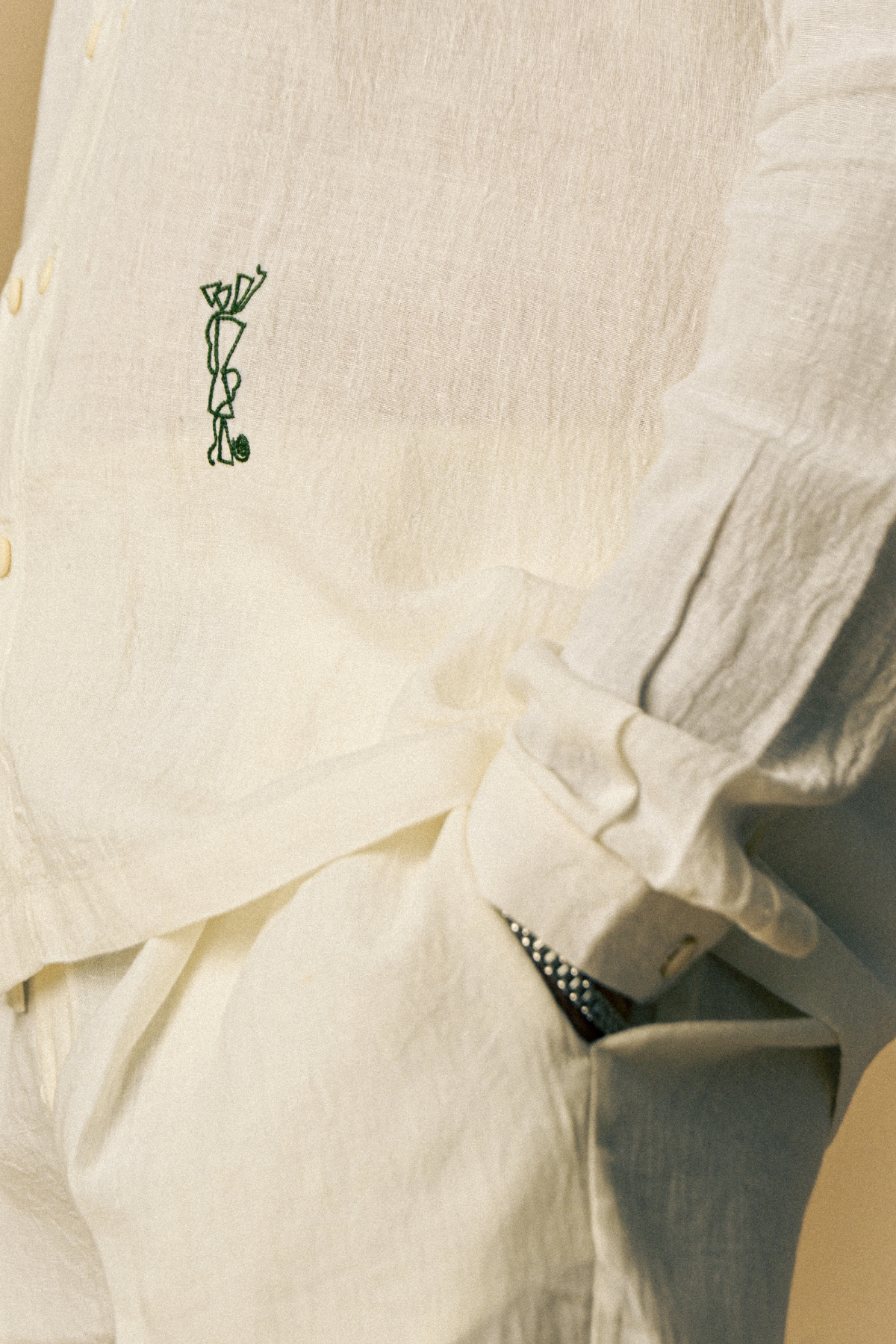 Eclipse Shirt In ‘Handloom White Linen’