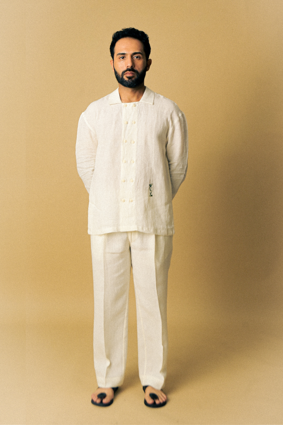 Eclipse Shirt In ‘Handloom White Linen’