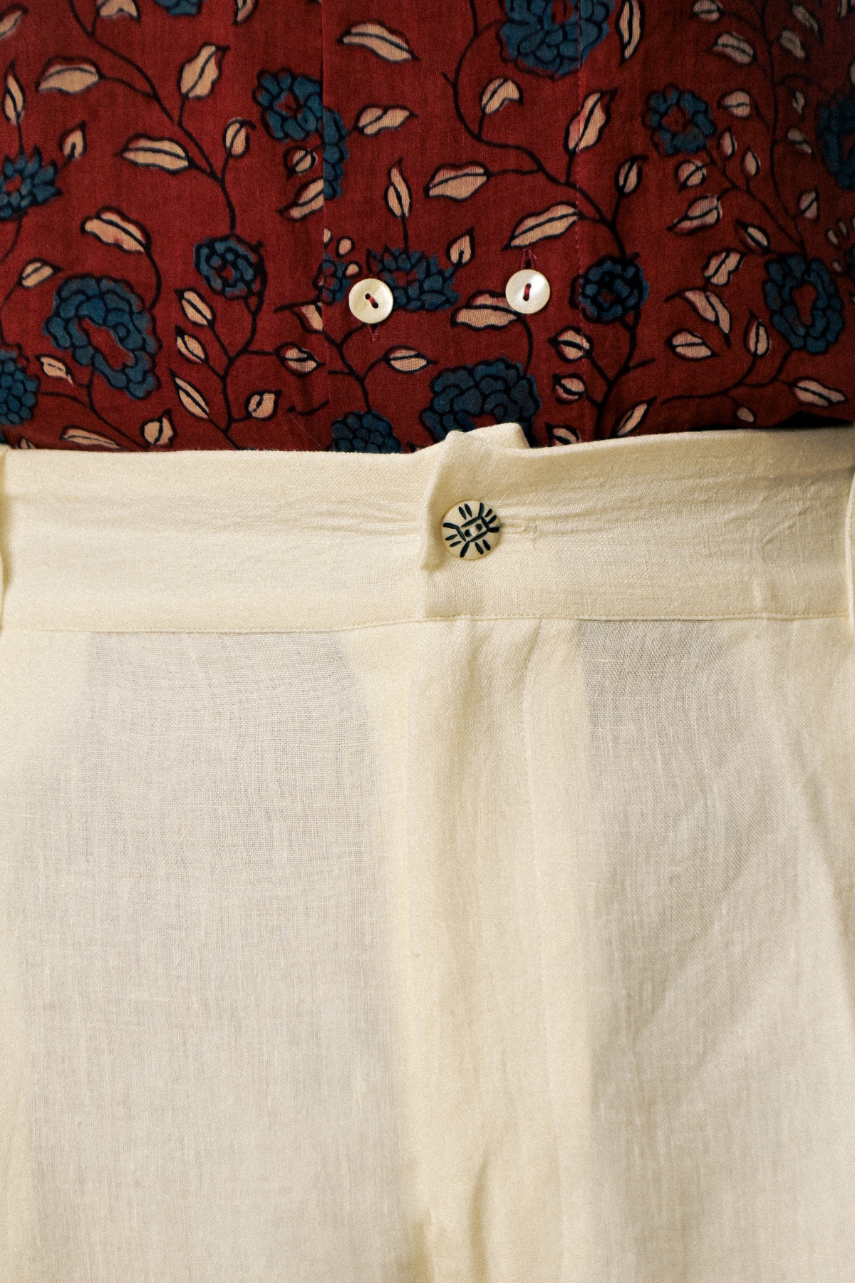 Seeker Pants in 'Handloom White Linen'