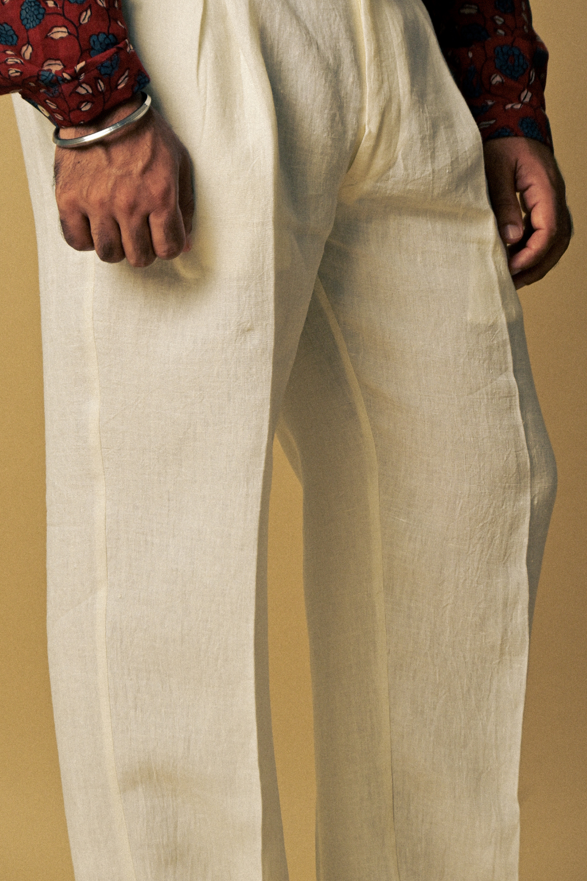 Seeker Pants in 'Handloom White Linen'