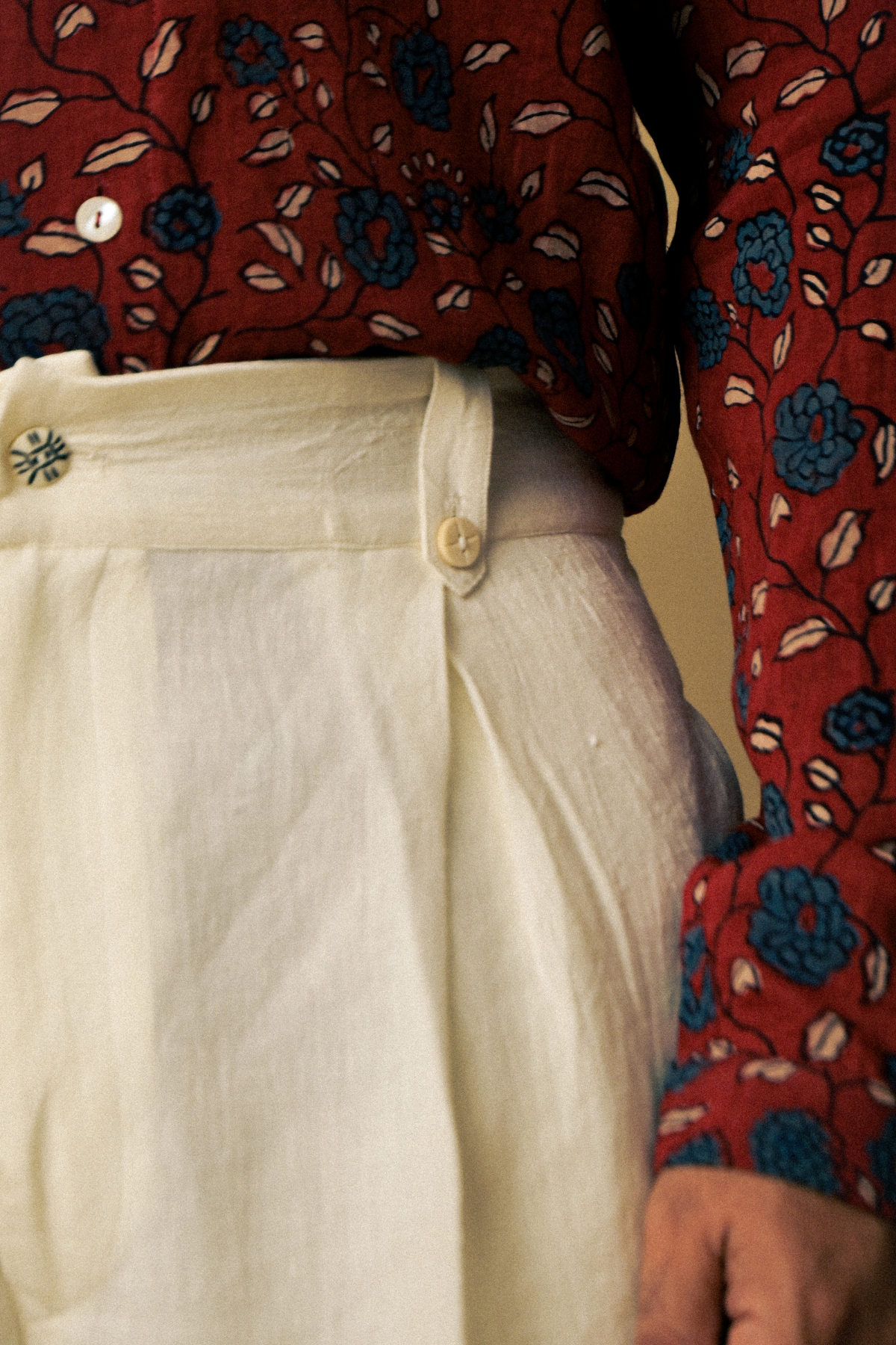 Seeker Pants in 'Handloom White Linen'