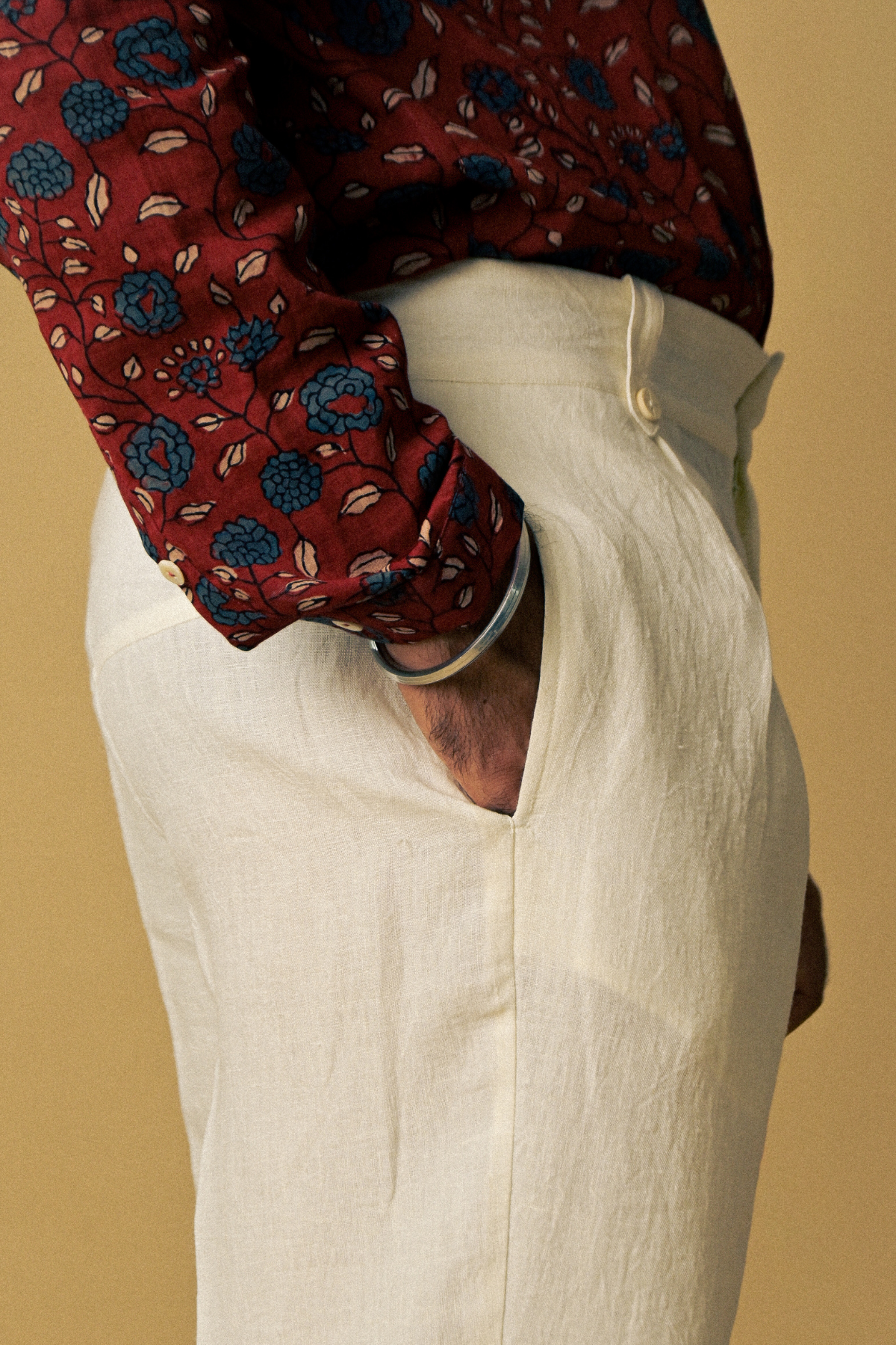 Seeker Pants in 'Handloom White Linen'
